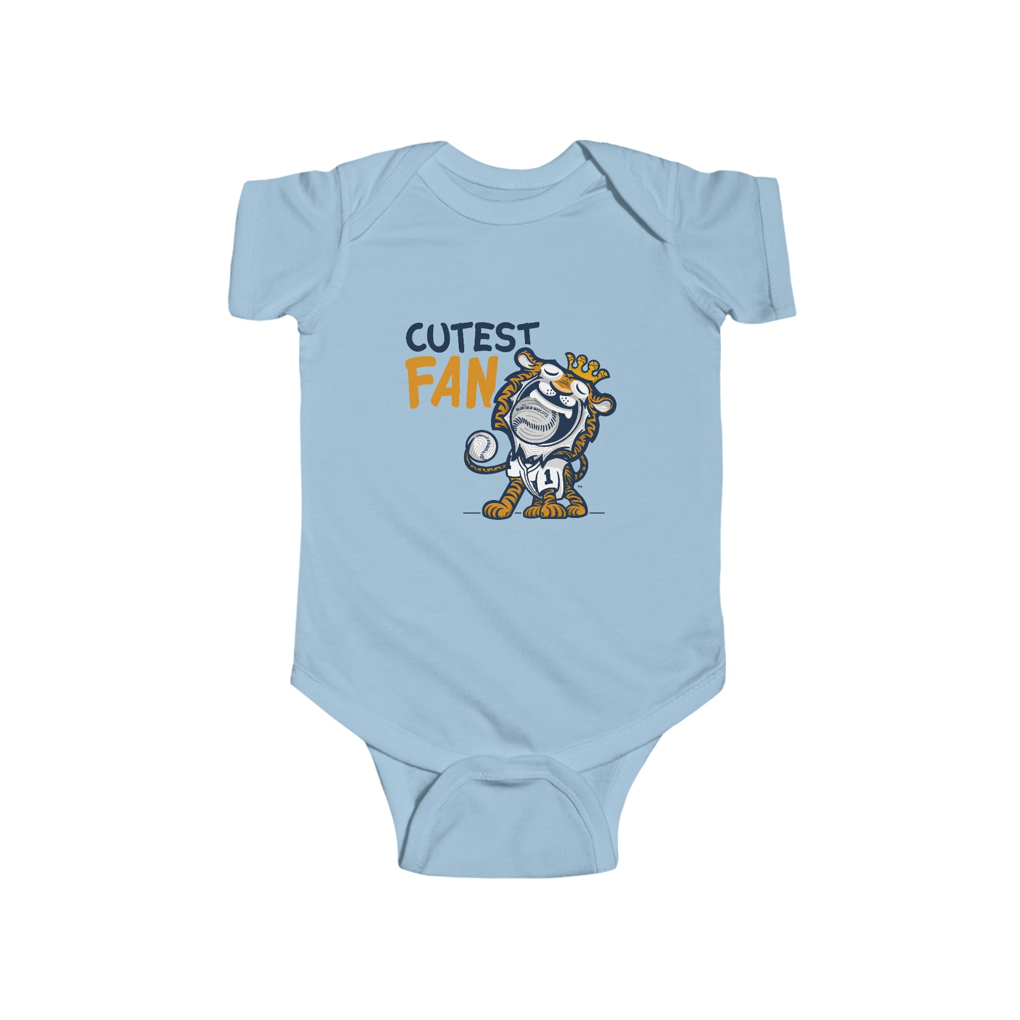 Infant Fine Jersey Bodysuit - Cutest Fan - Lil' Paws DET Baseball