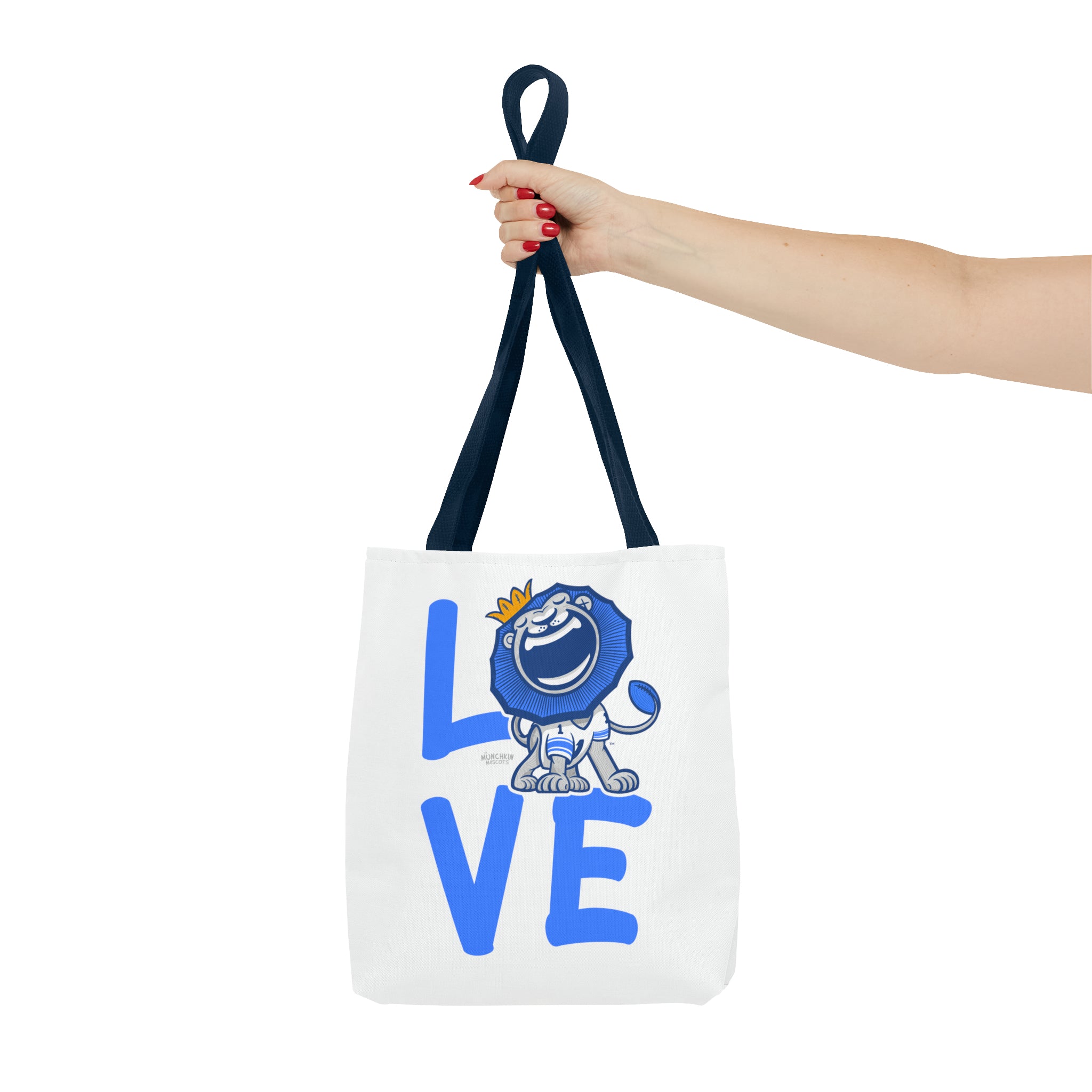 Tote Bag (AOP) - LOVE + Lets Go - Lil' Roary DET Football