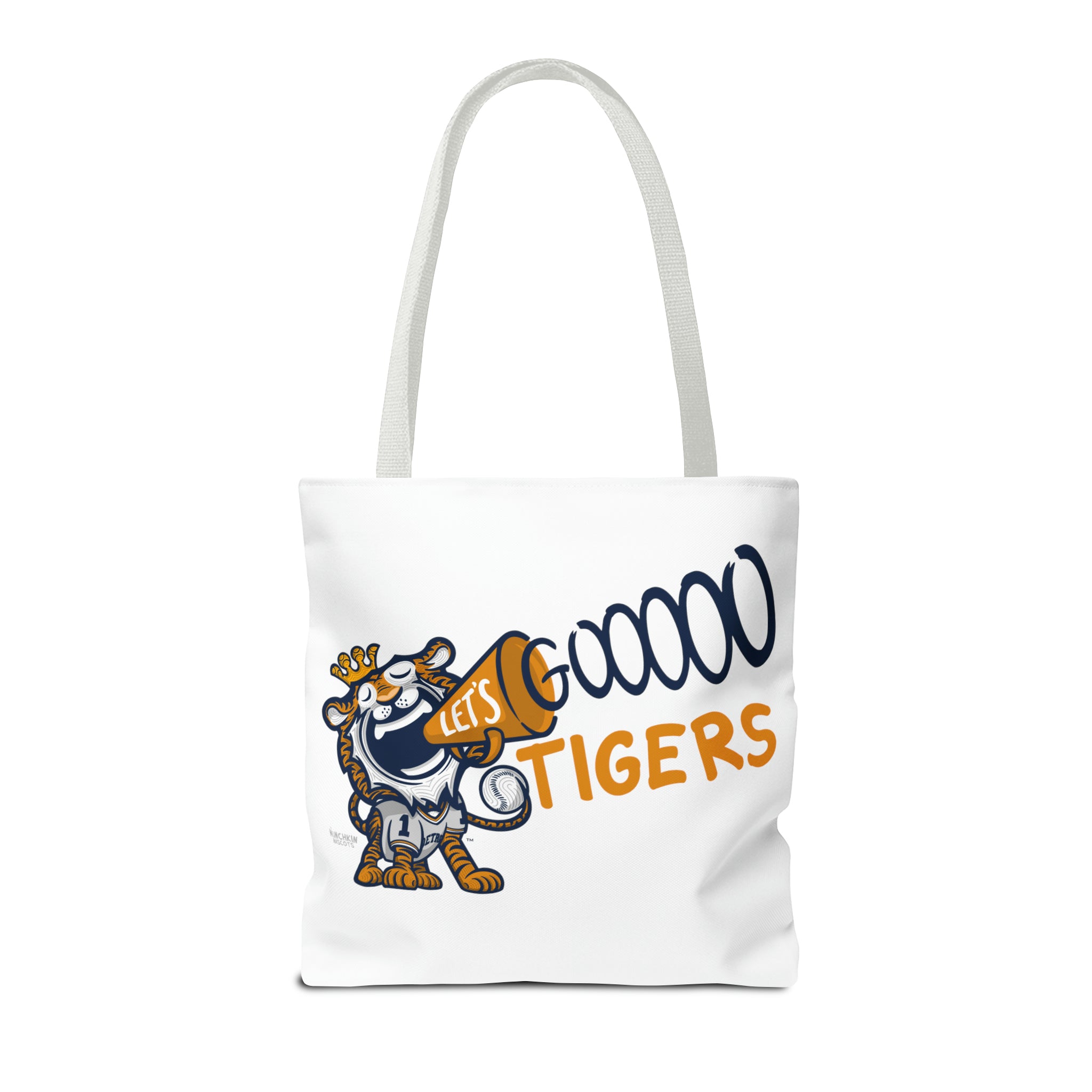 Tote Bag (AOP) - LOVE + Lets Go - Lil' Paws DET Baseball