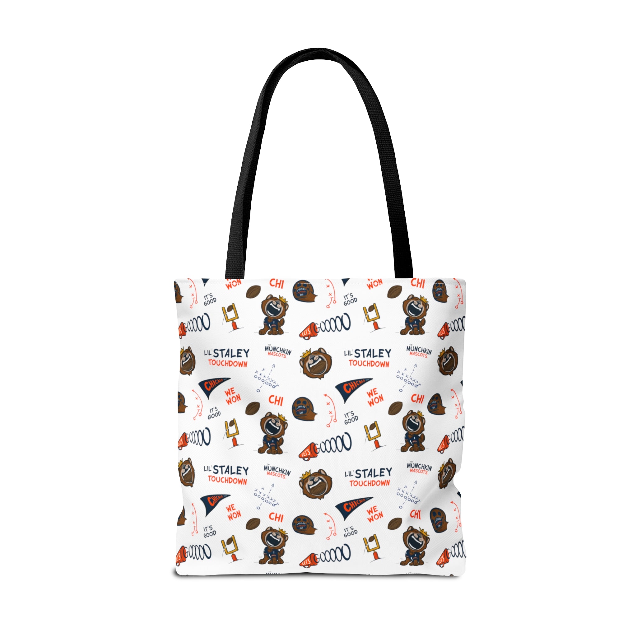 Tote Bag (AOP) - Pattern - Lil' Staley CHI Football