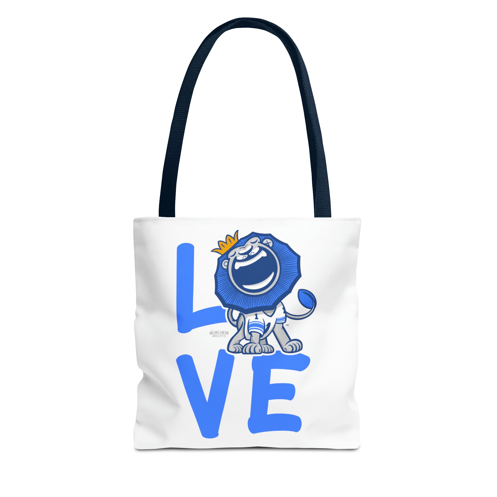 Tote Bag (AOP) - LOVE + Lets Go - Lil' Roary DET Football