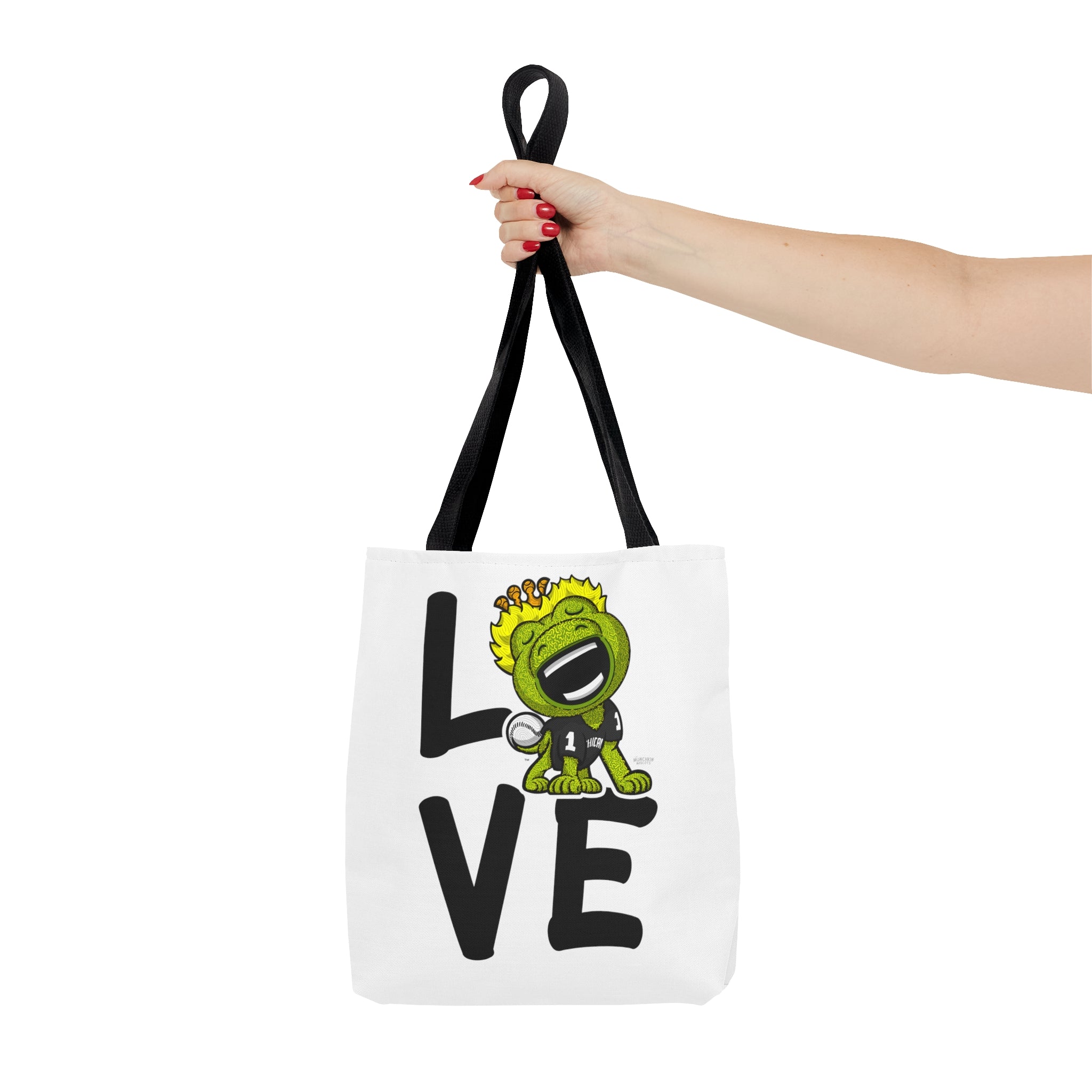 Tote Bag (AOP) - LOVE + Lets Go - Lil' Southpaw CHI Baseball