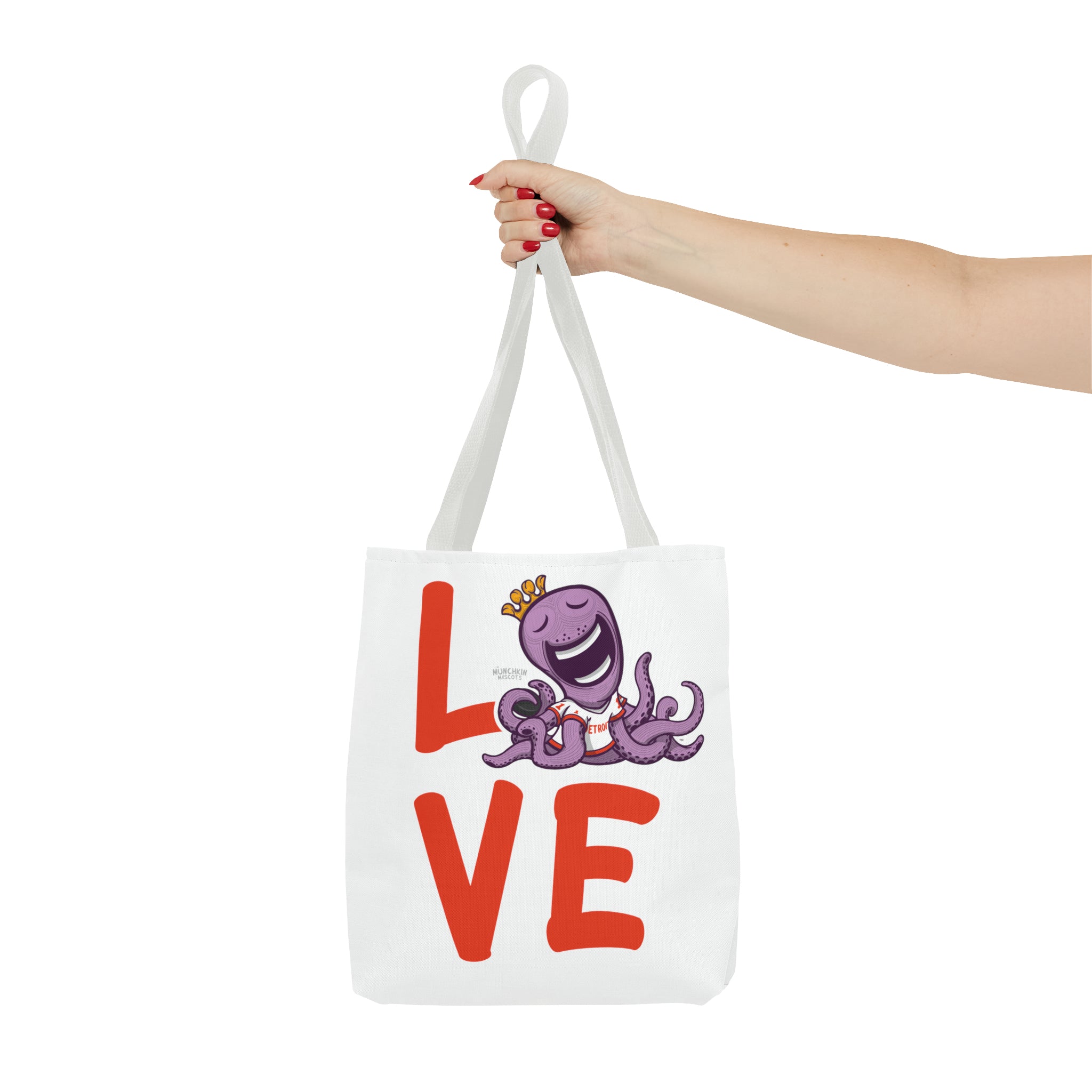 Tote Bag (AOP) - LOVE + Lets Go - Lil' Stanley DET Hockey