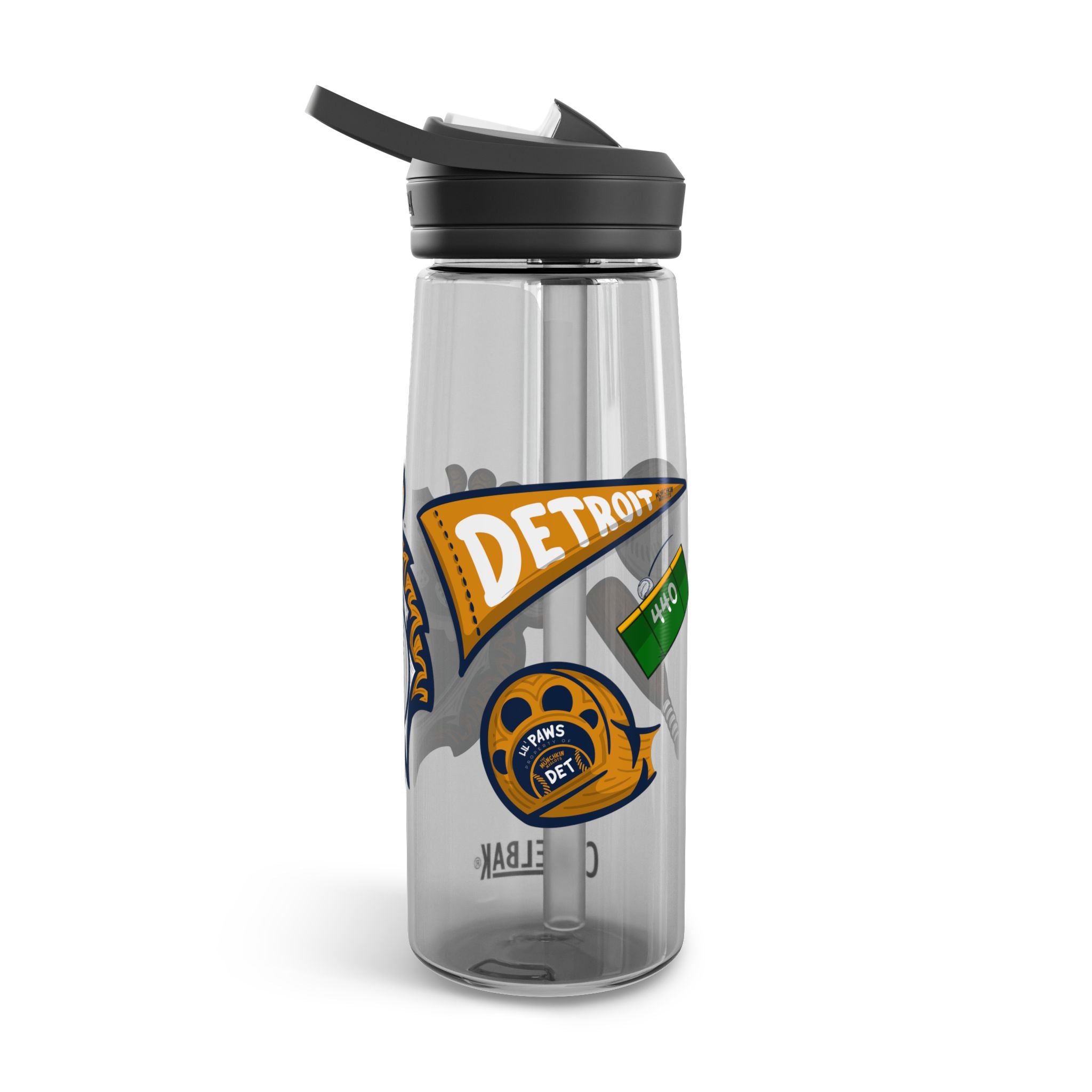 Detroit Baseball CamelBak Eddy® Lil' Paws Water Bottle, 20oz\25oz | Hand-Drawn Art | Gifts for Kids