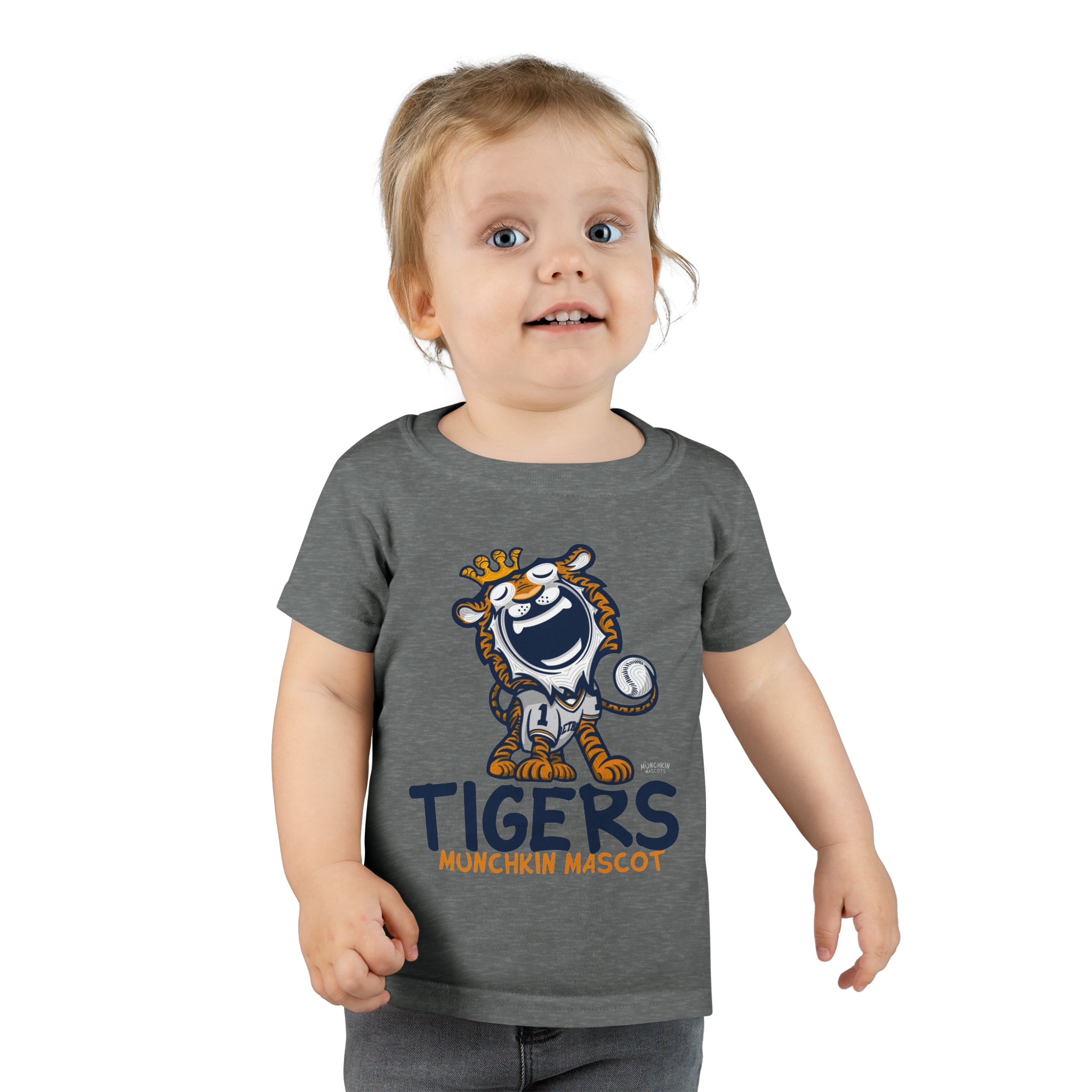 Toddler T-shirt - Munchkin Mascot - Lil' Paws DET Baseball