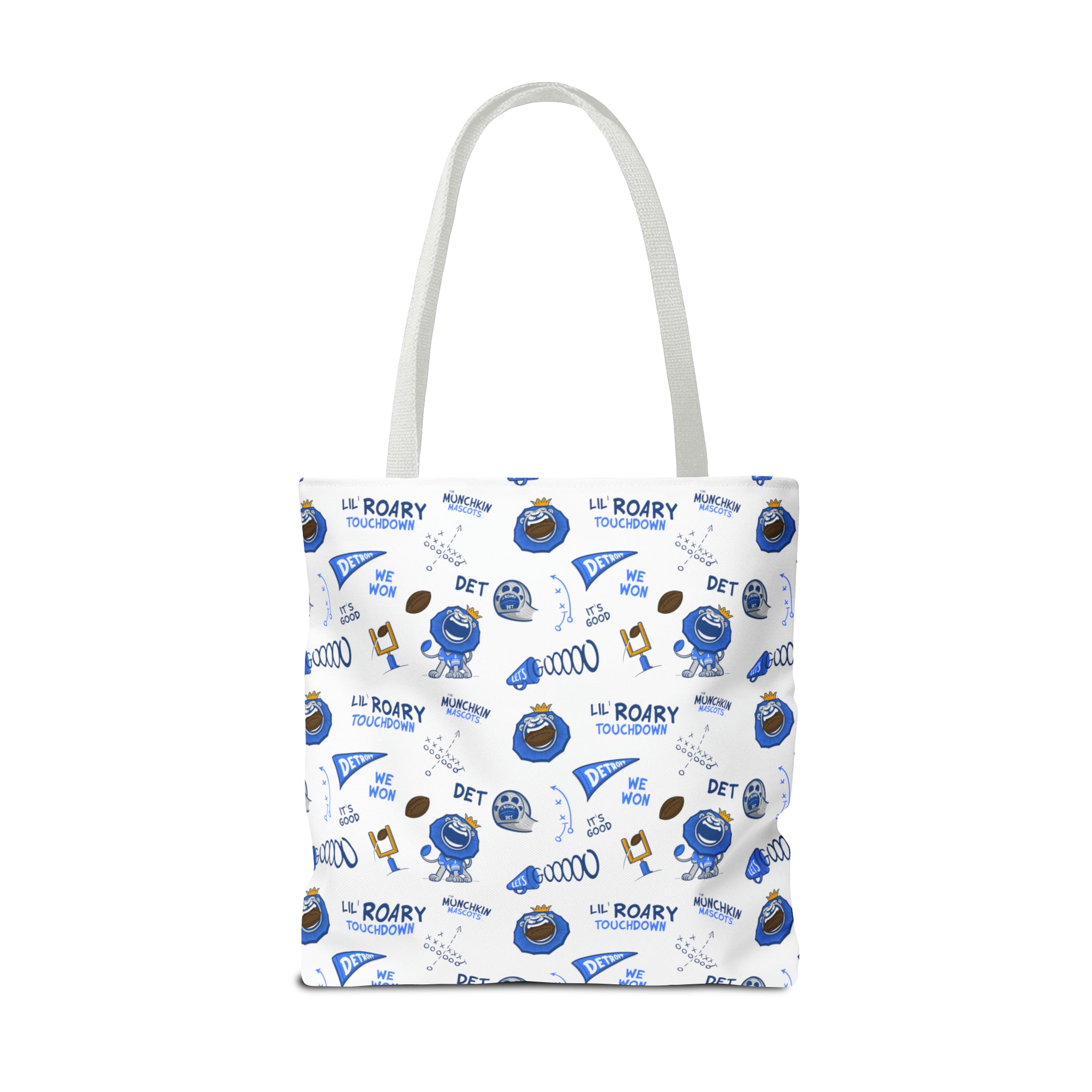 Tote Bag (AOP) - Pattern - Lil' Roary DET Football