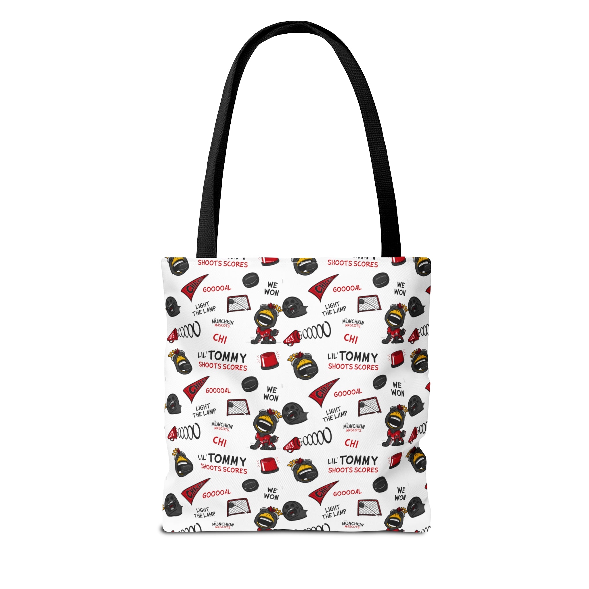 Tote Bag (AOP) - Pattern - Lil' Tommy CHI Hockey