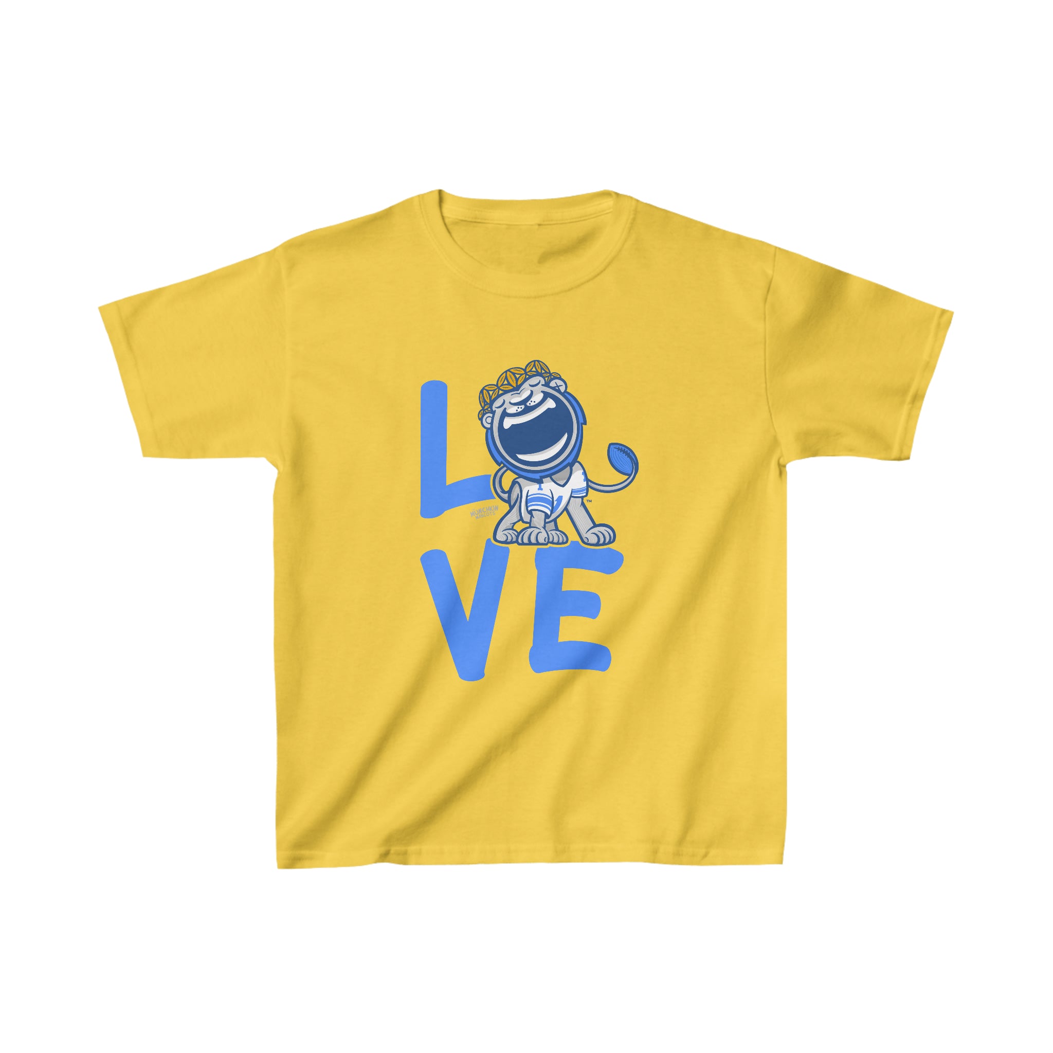 Kids Heavy Cotton™ Tee - LOVE - Lil' Miss Roary DET Football