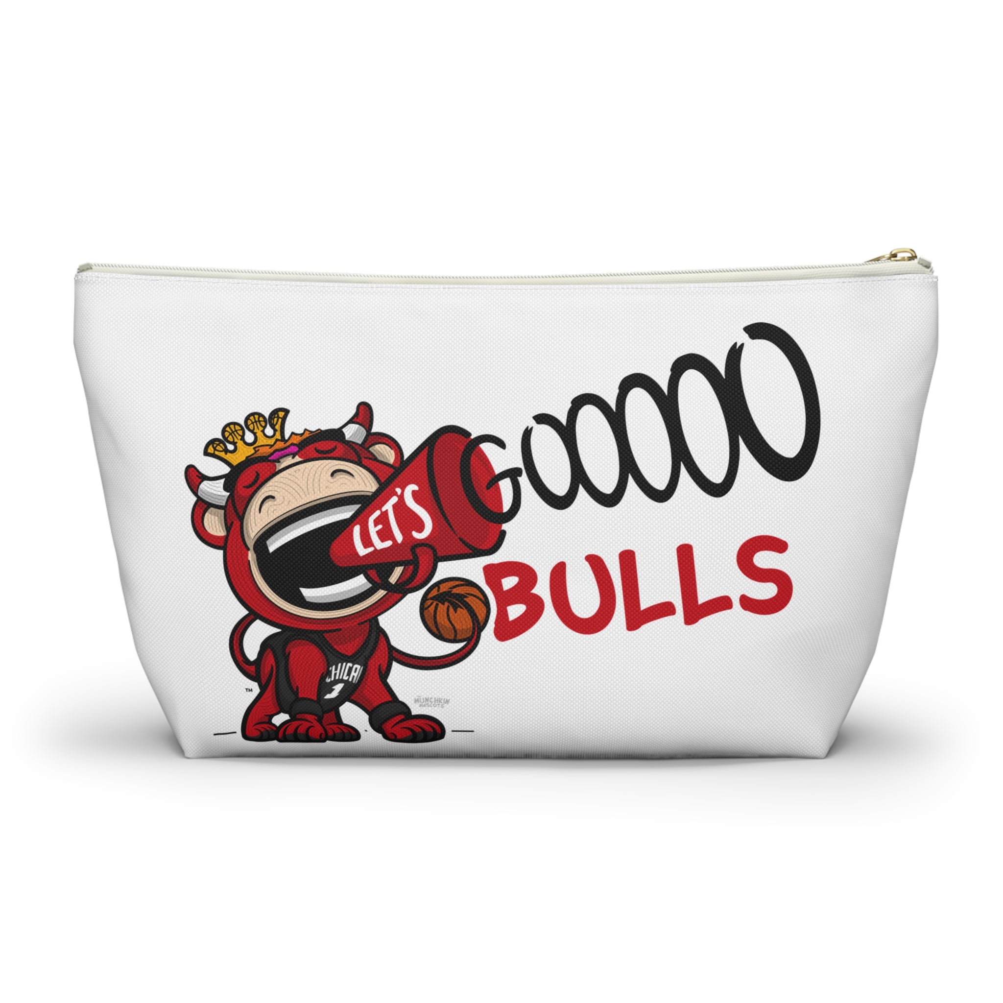 Chicago Basketball Accessory Pouch Lil' Benny Themed | Hand-Drawn Art | Gifts for Kids