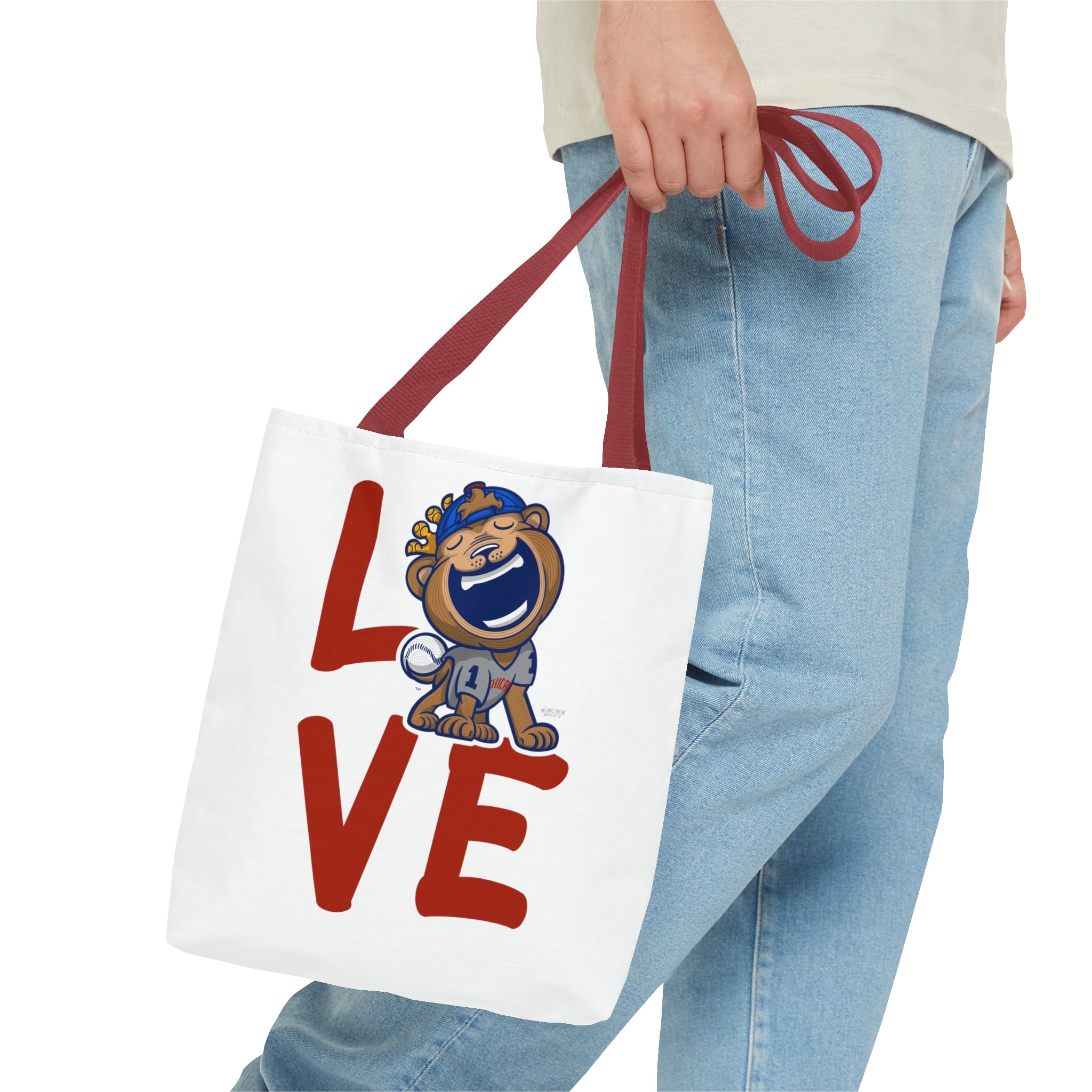 Tote Bag (AOP) - LOVE + Lets Go - Lil' Clark CHI Baseball