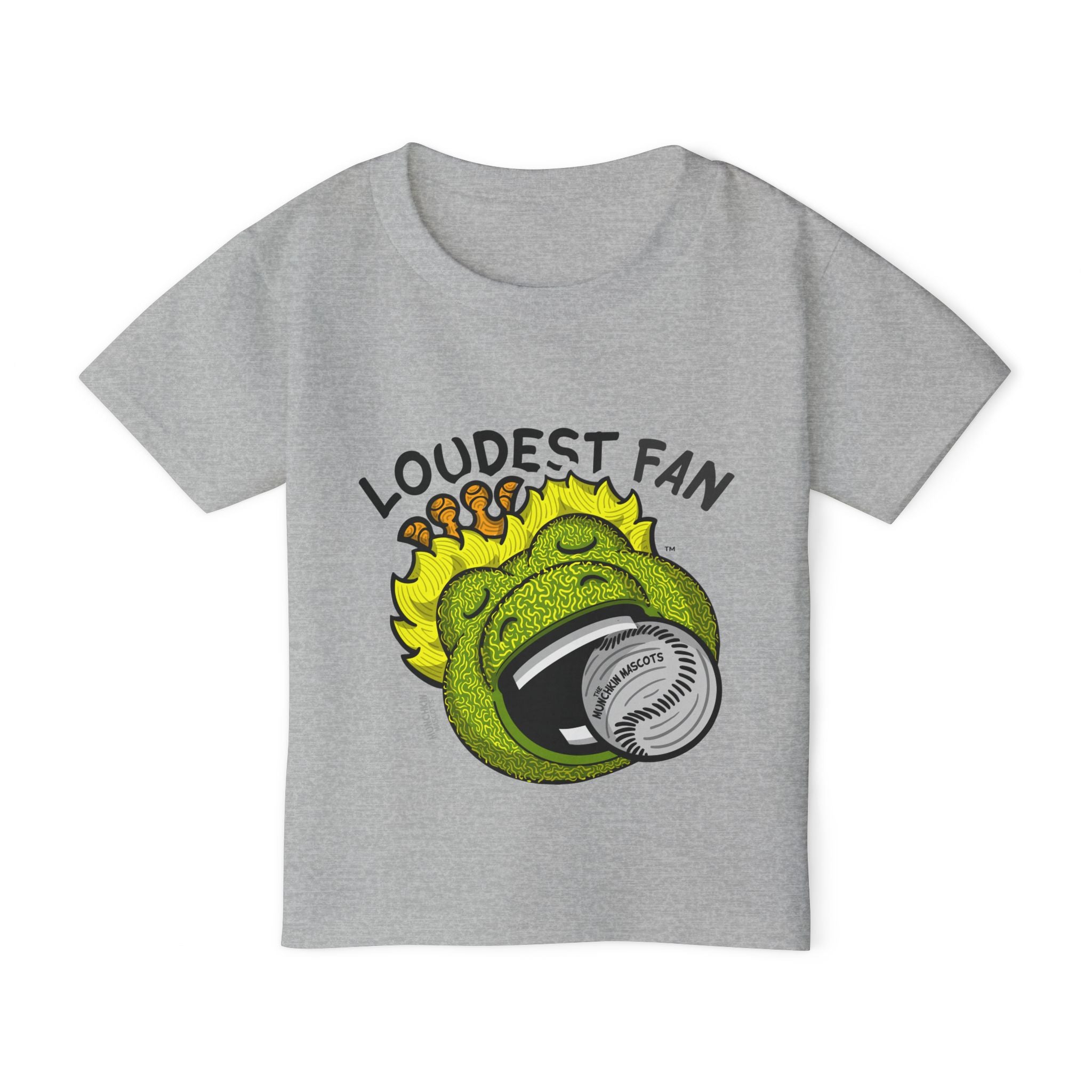 Chicago Baseball Toddler Tshirt Lil' Southpaw 'Loudest Fan' | Hand-Drawn Art | Gifts for Kids