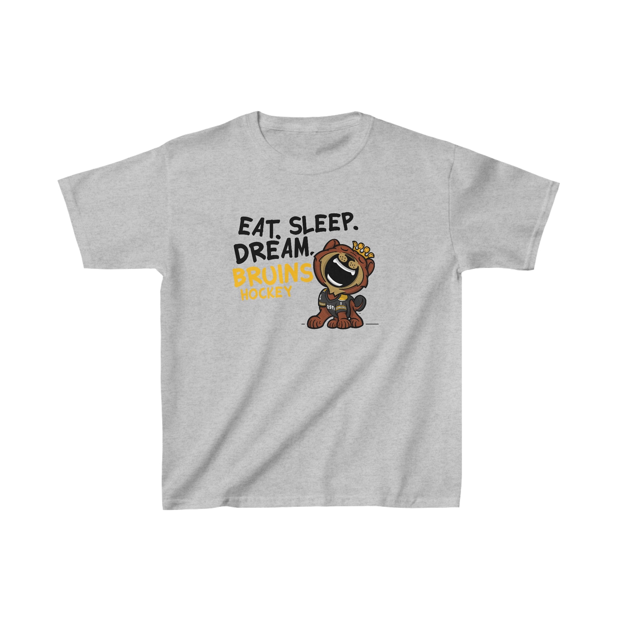 Kids Heavy Cotton™ Tee - Eat Sleep Dream - Lil' Blades BOS Hockey