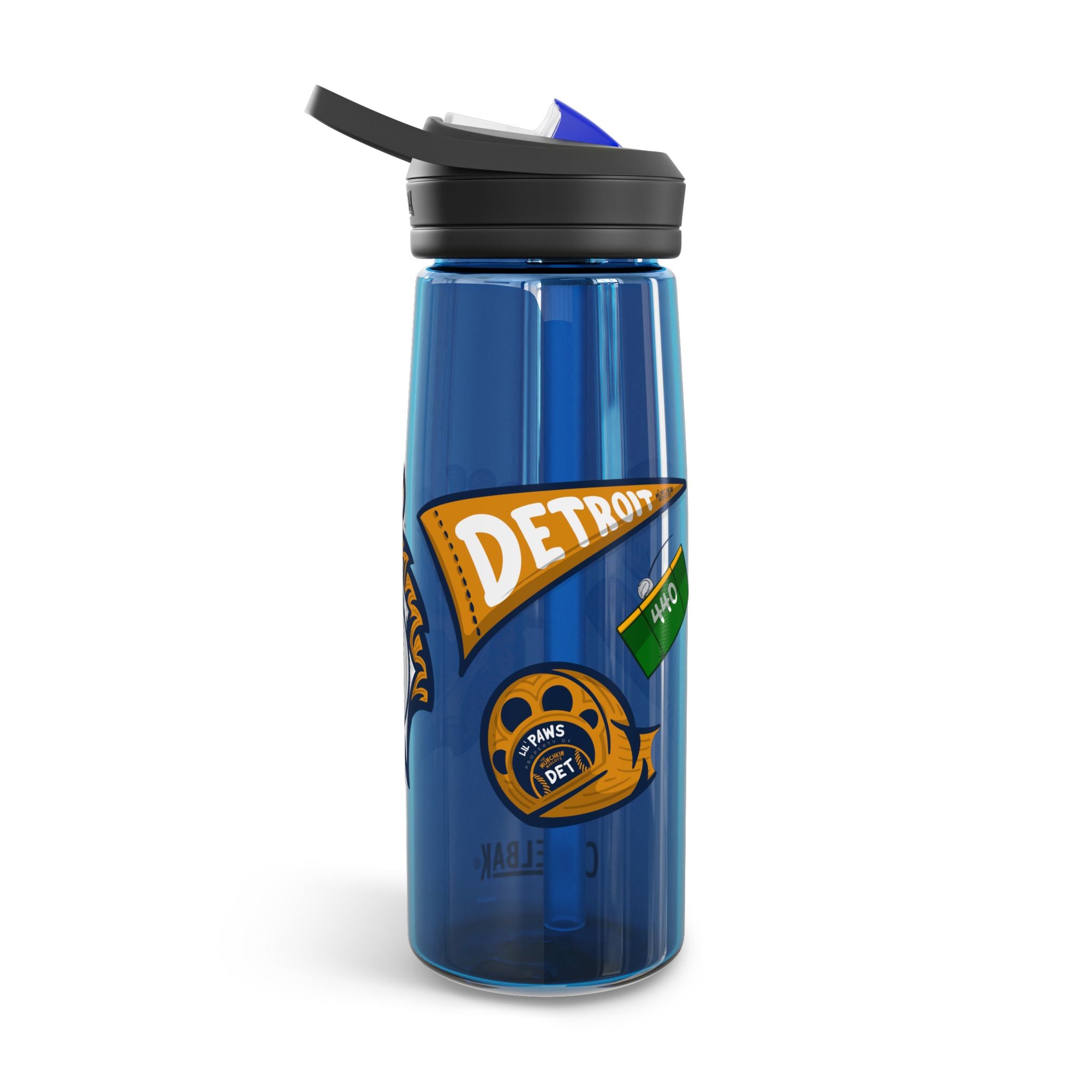 Detroit Baseball CamelBak Eddy® Lil' Paws Water Bottle, 20oz\25oz | Hand-Drawn Art | Gifts for Kids