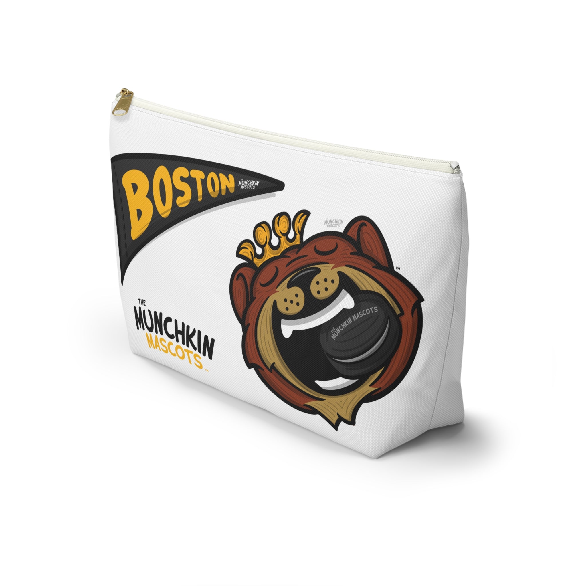 Boston Hockey Accessory Pouch Lil' Blades Themed | Hand-Drawn Art | Gifts for Kids