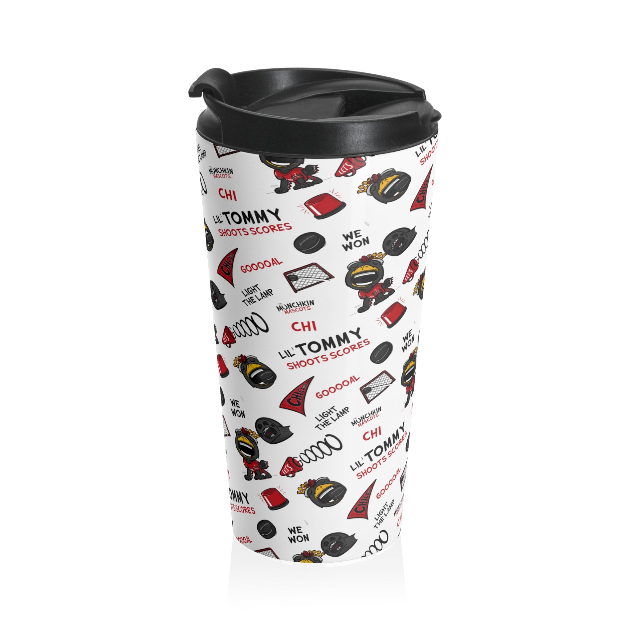 Stainless Steel Travel Mug - Lil' Tommy CHI Hockey