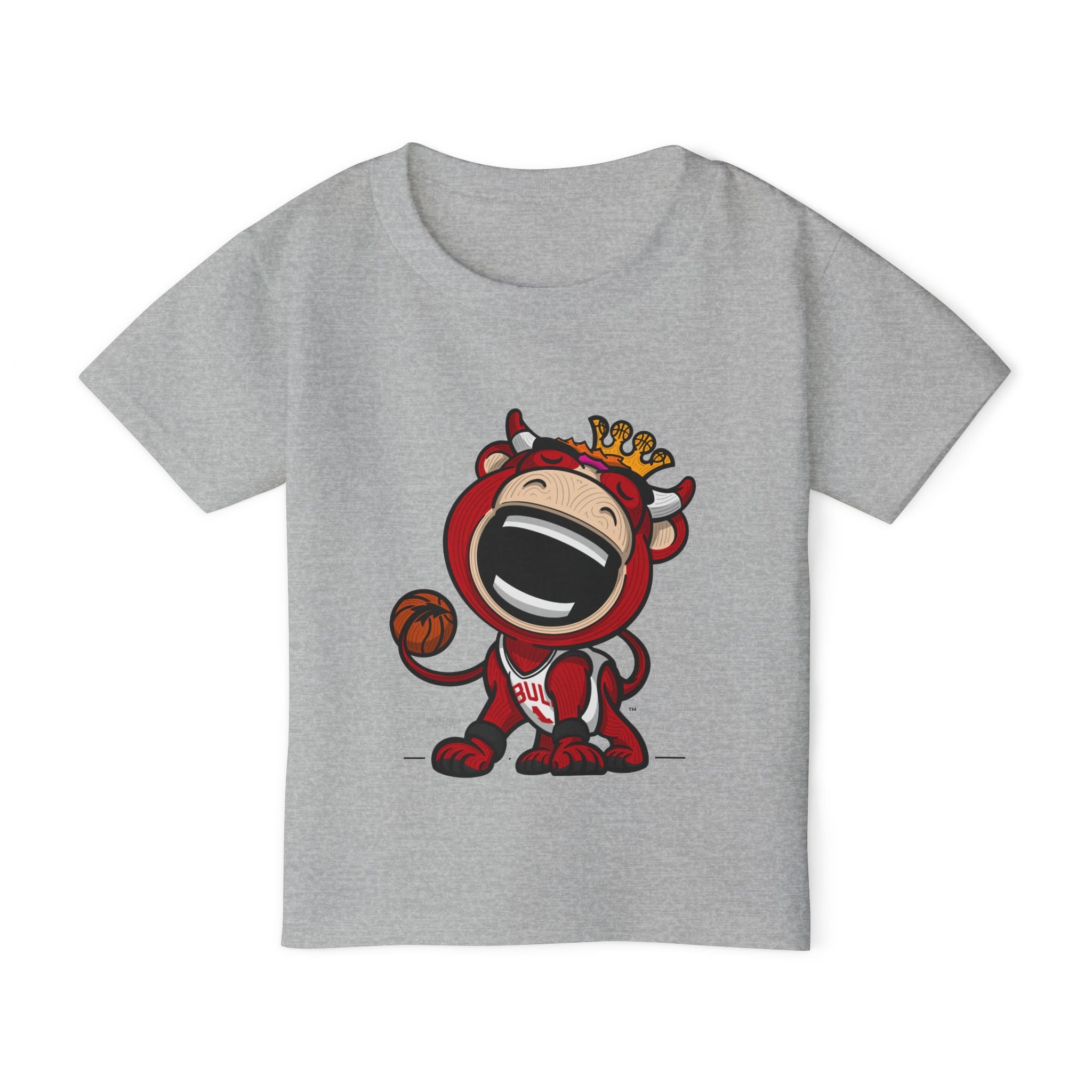 Chicago Basketball Toddler Tshirt Lil' Benny 'Home/Away Mascot' | Hand-Drawn Art | Gifts for Kids