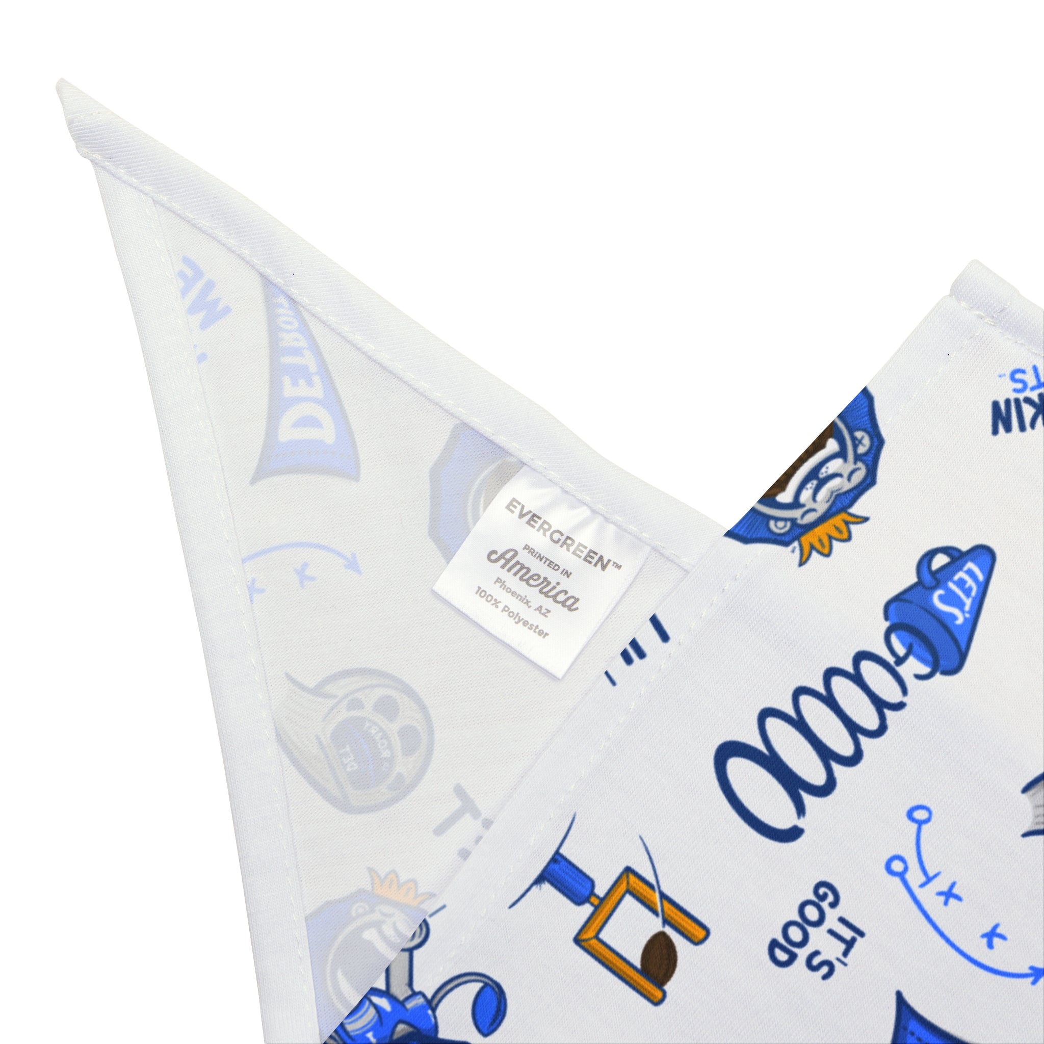 Detroit Football  Pet Bandana Lil' Roary Pattern | Hand-Drawn Art | Gifts for Pets