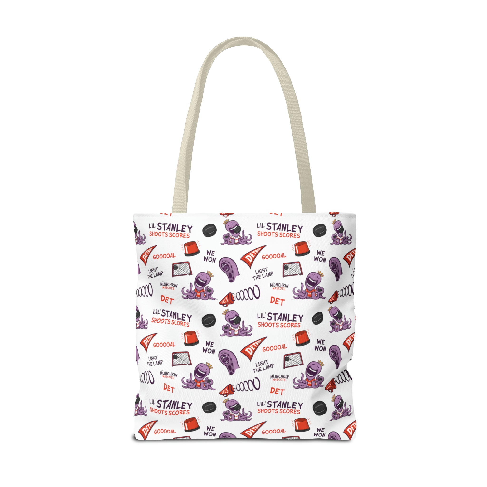 Tote Bag (AOP) - Pattern - Lil' Stanley DET Hockey