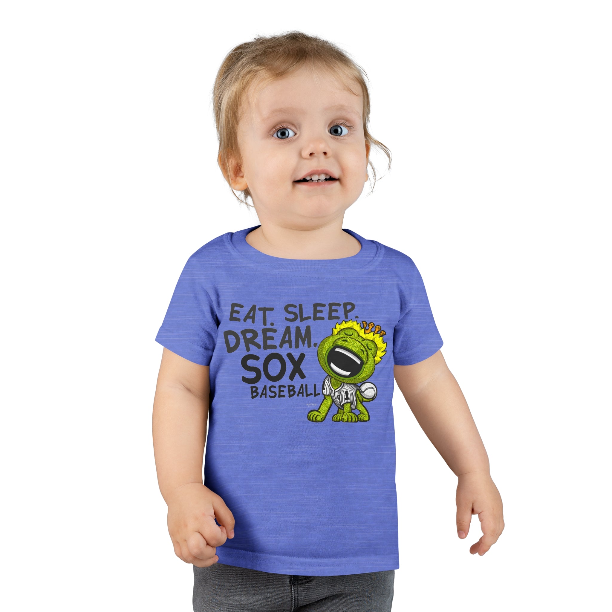 Toddler T-shirt - Eat Sleep Dream - Lil' Southpaw CHI Baseball