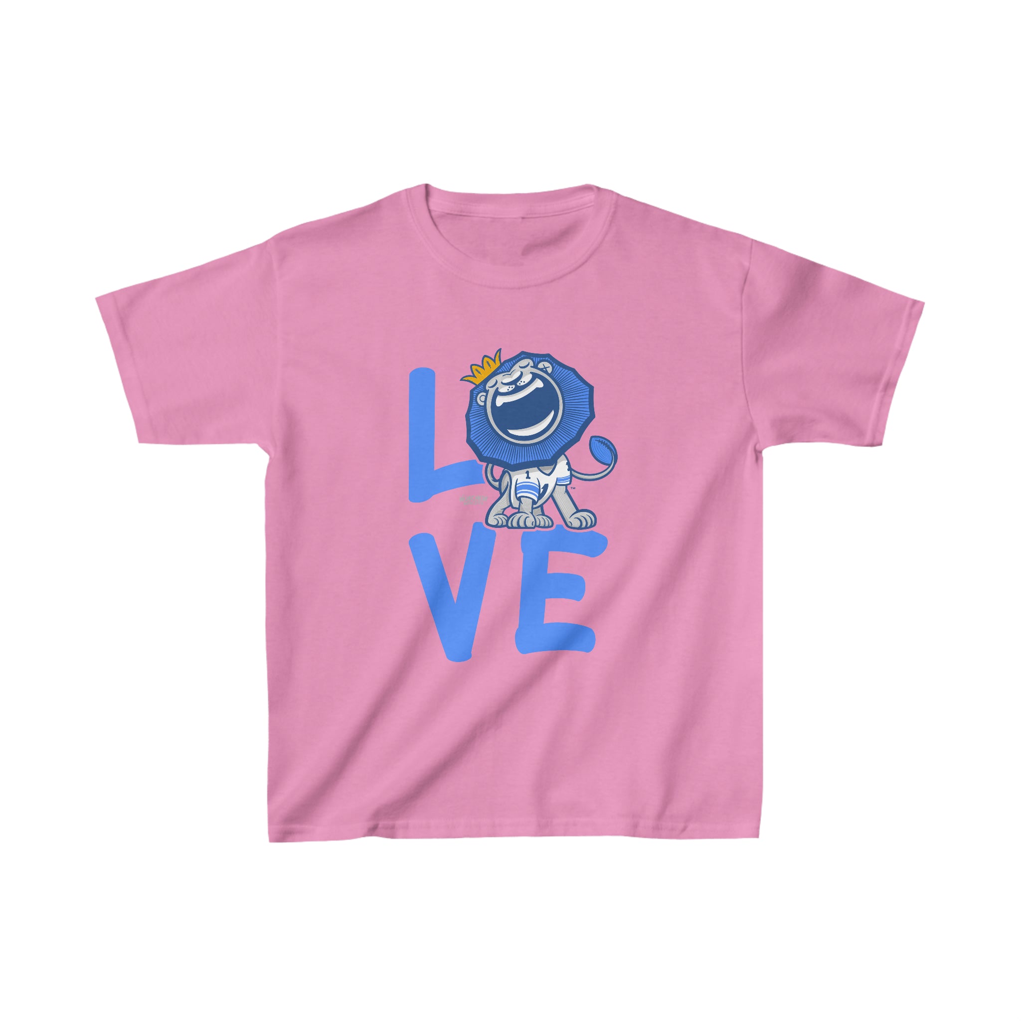 Kids Heavy Cotton™ Tee - LOVE - Lil' Roary DET Football