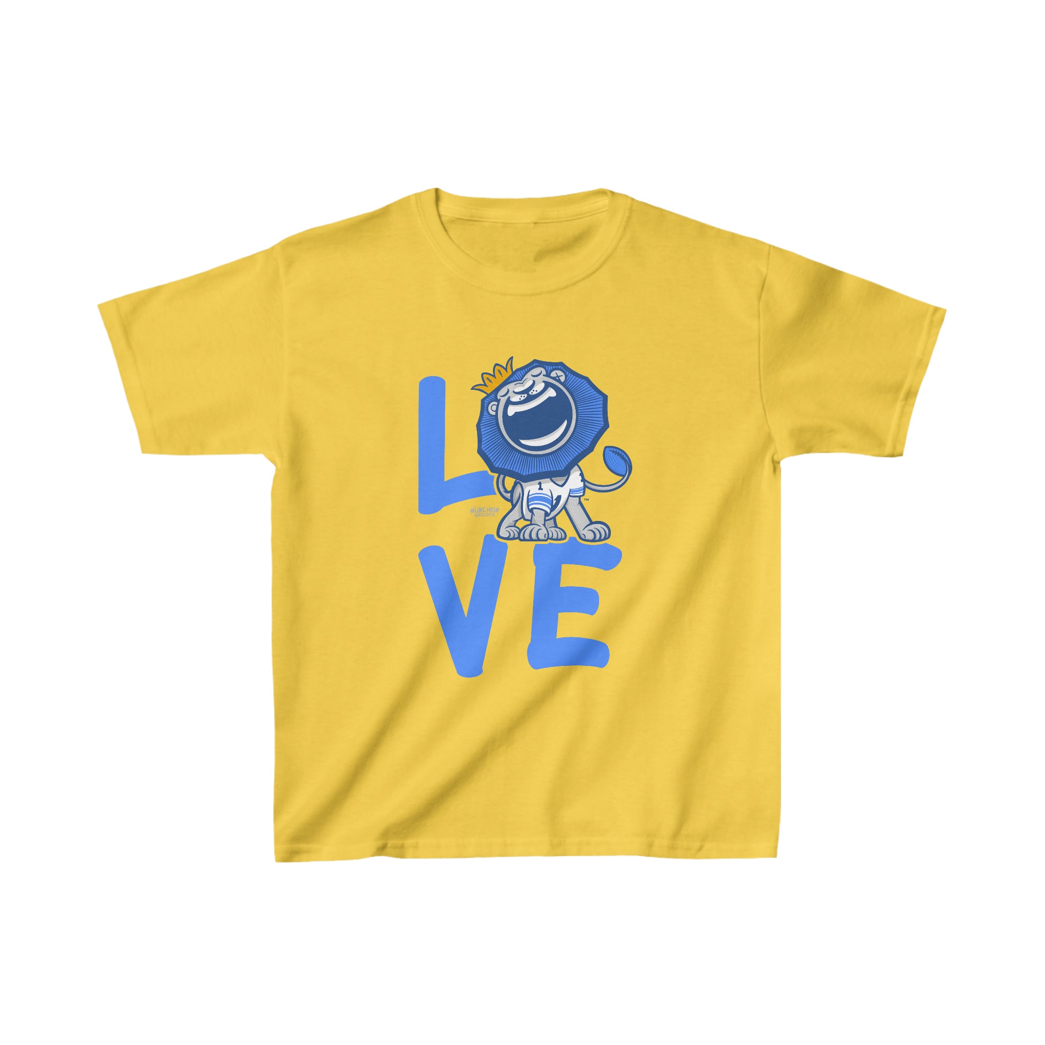 Kids Heavy Cotton™ Tee - LOVE - Lil' Roary DET Football