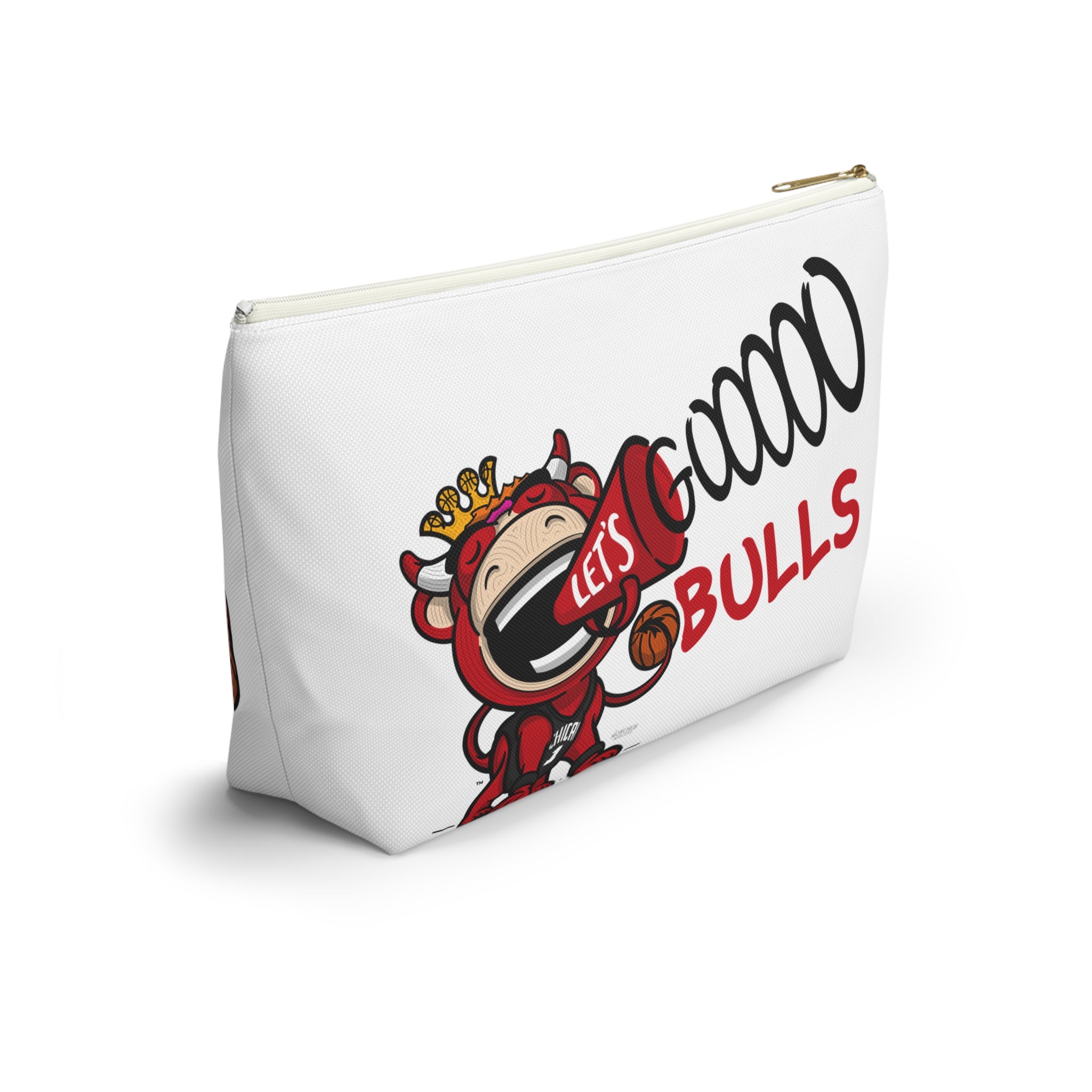 Chicago Basketball Accessory Pouch Lil' Benny Themed | Hand-Drawn Art | Gifts for Kids