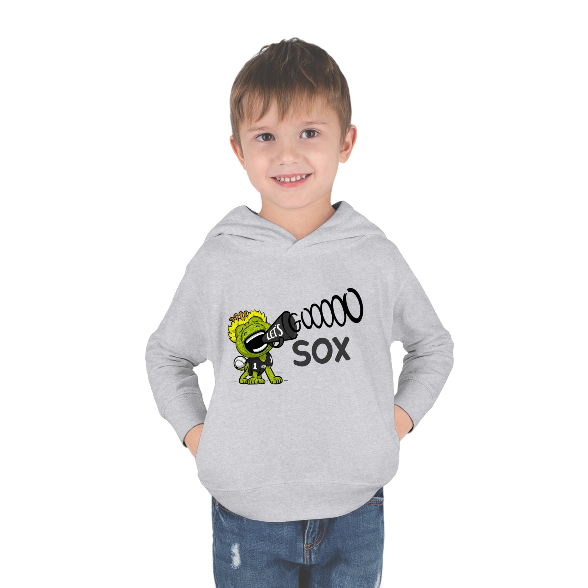 Toddler Pullover Fleece Hoodie - Let's Go - Lil' Southpaw CHI Baseball