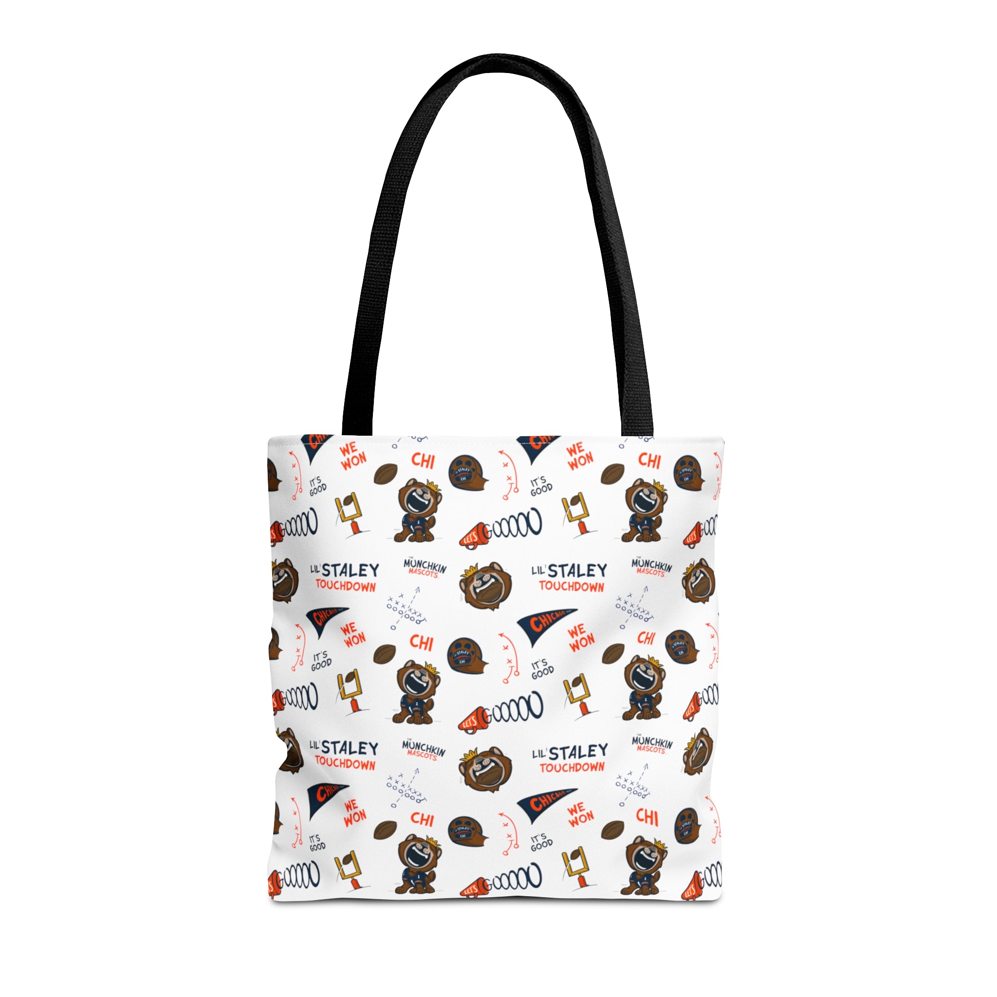 Tote Bag (AOP) - Pattern - Lil' Staley CHI Football