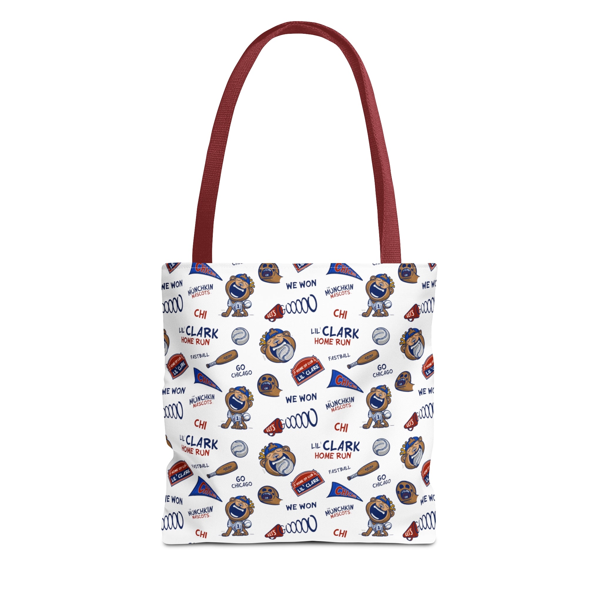 Tote Bag (AOP) - Pattern - Lil' Clark CHI Baseball