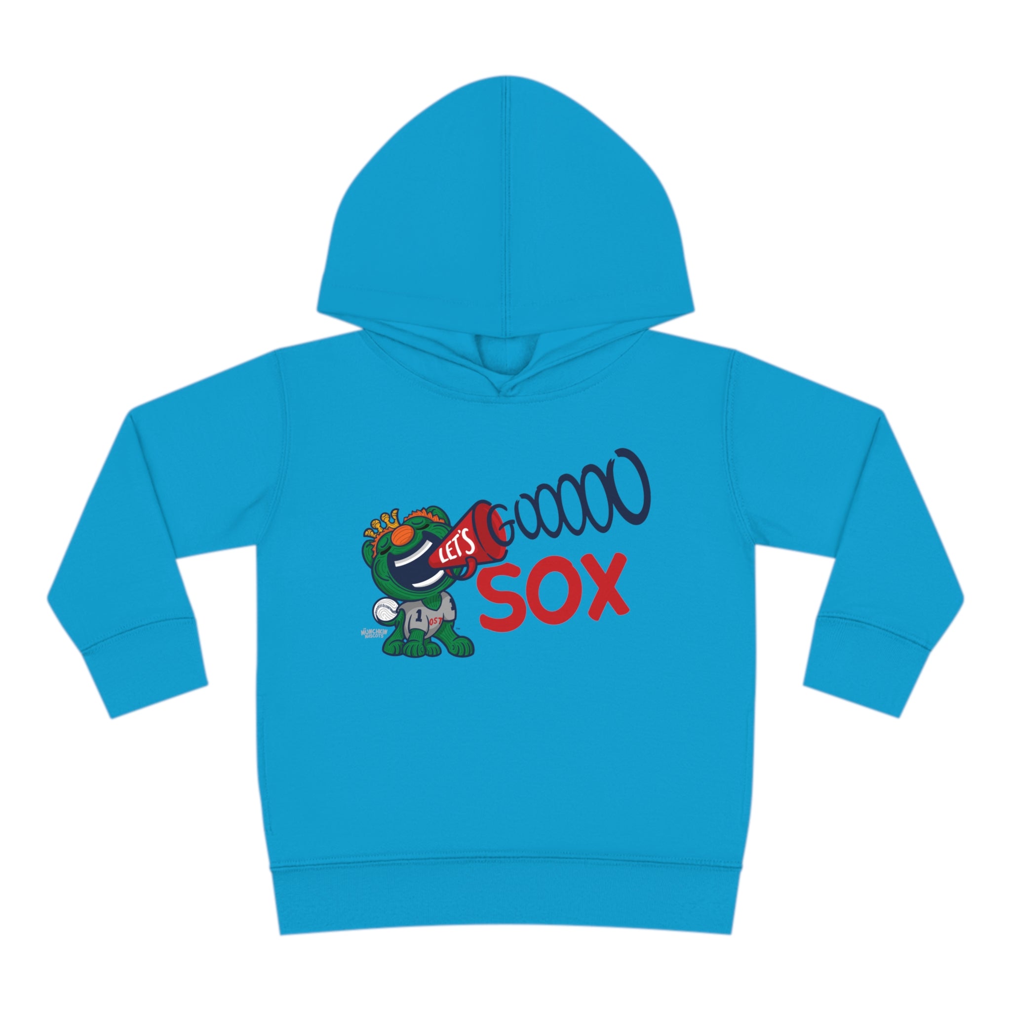 Toddler Pullover Fleece Hoodie - Let's Go - Lil' Wally BOS Baseball