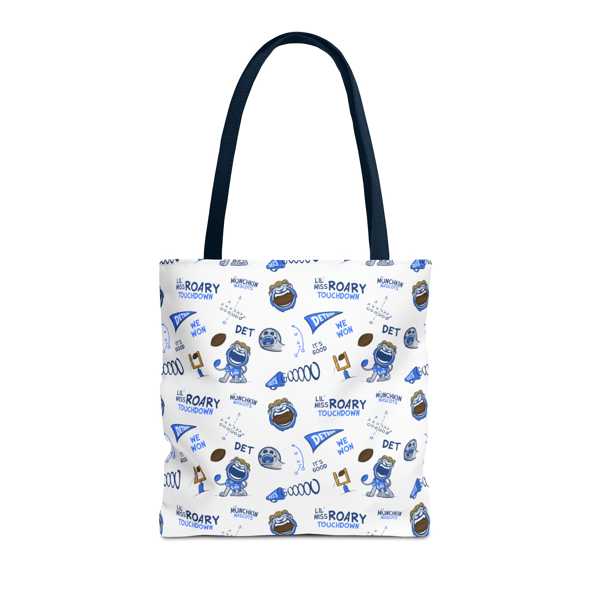 Tote Bag (AOP) - Pattern - Lil' Miss Roary DET Football