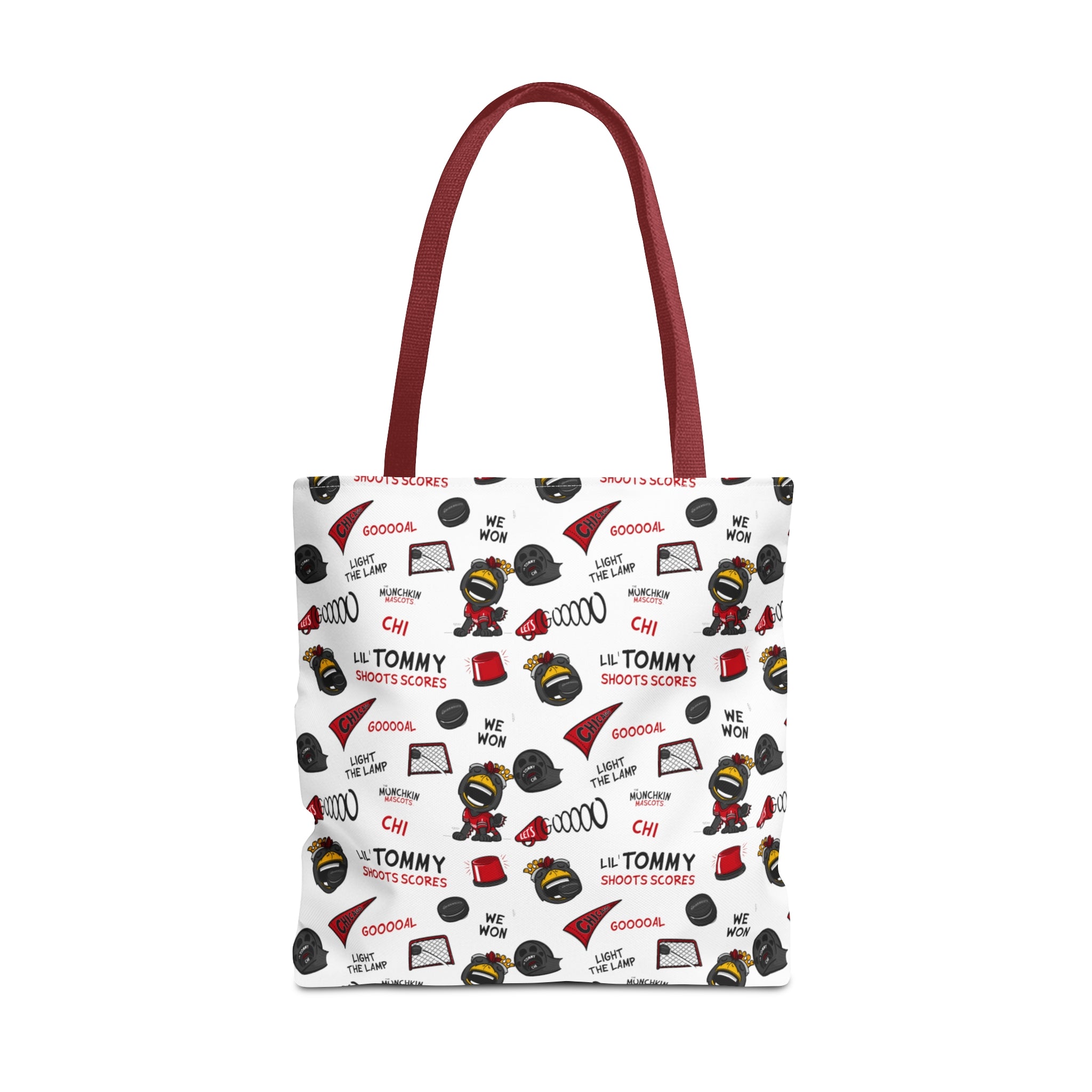 Tote Bag (AOP) - Pattern - Lil' Tommy CHI Hockey