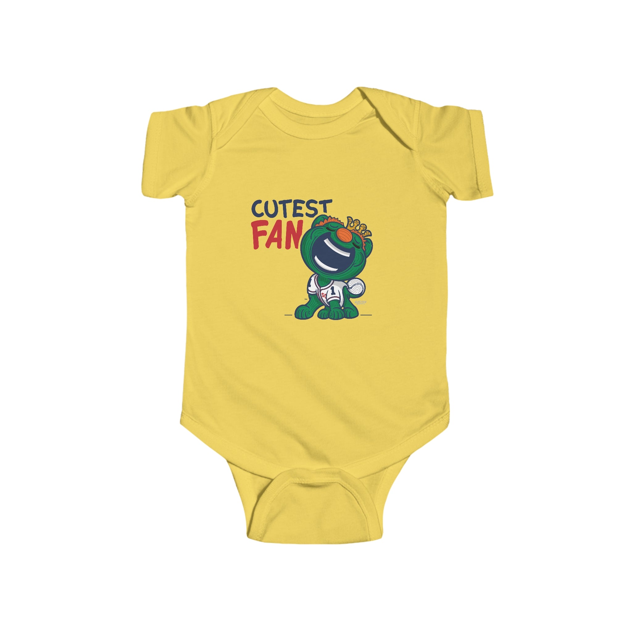 Infant Fine Jersey Bodysuit - Cutest Fan - Lil' Wally BOS Baseball