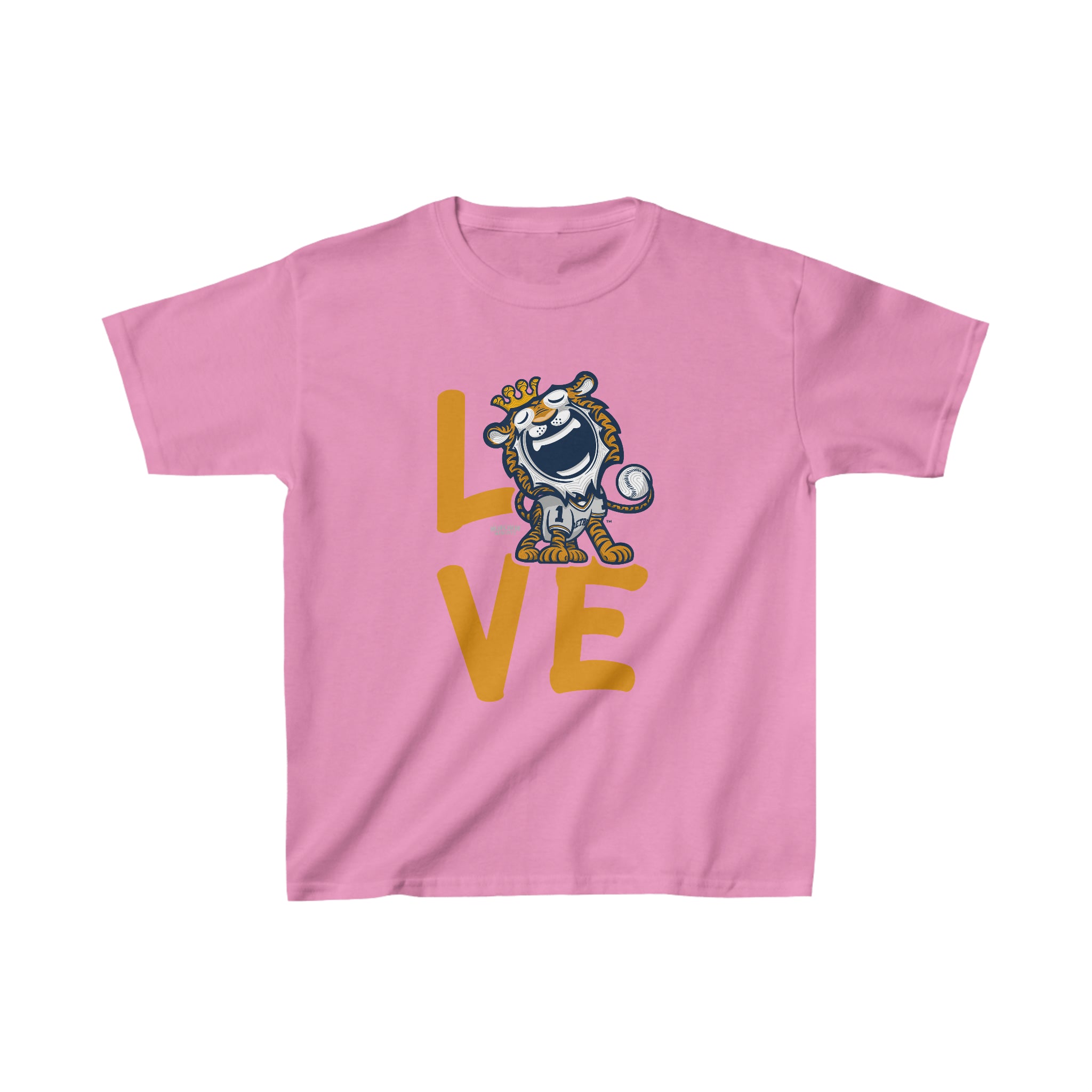 Kids Heavy Cotton™ Tee - LOVE - Lil' Paws DET Baseball