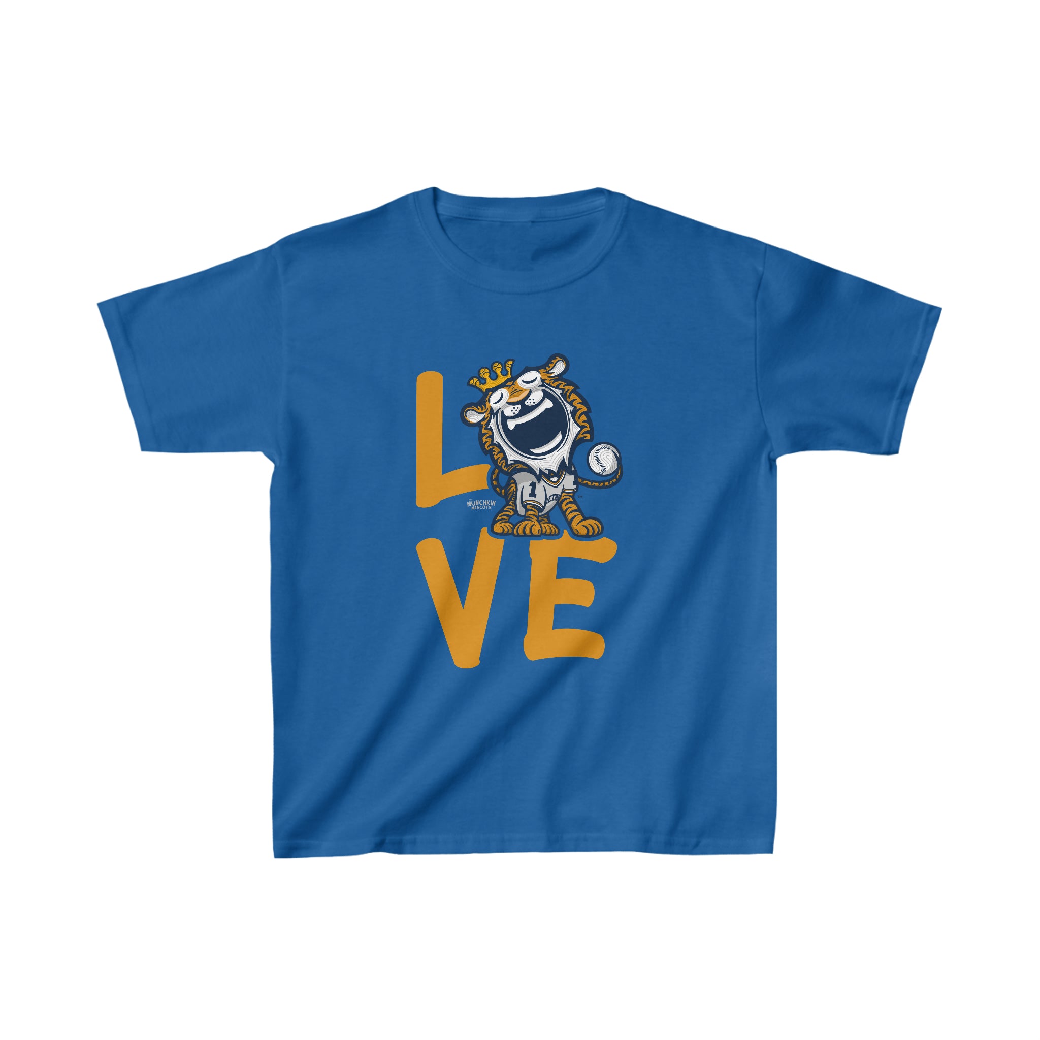 Kids Heavy Cotton™ Tee - LOVE - Lil' Paws DET Baseball