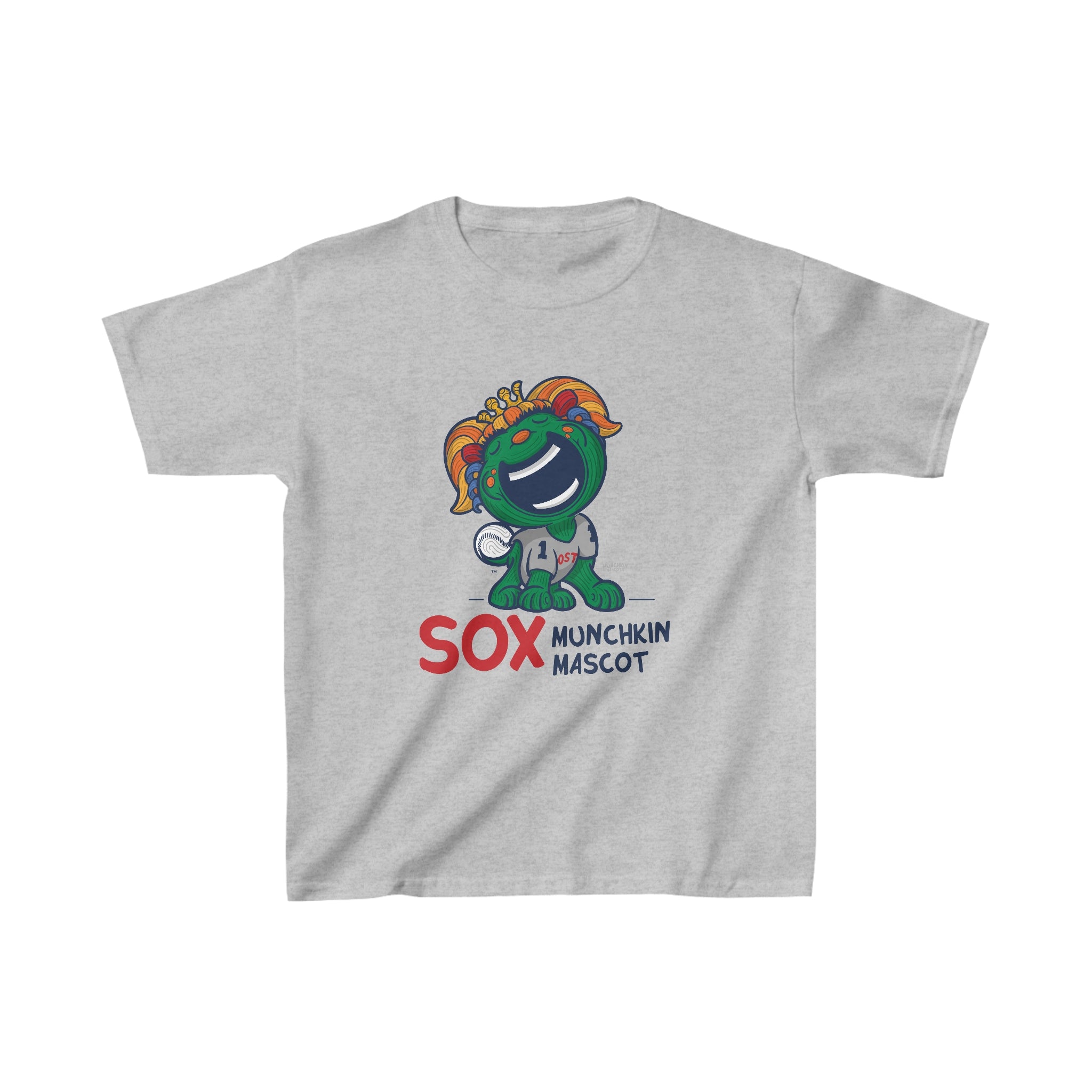 Kids Heavy Cotton™ Tee - Munchkin Mascot - Lil' Miss Tessie BOS Baseball