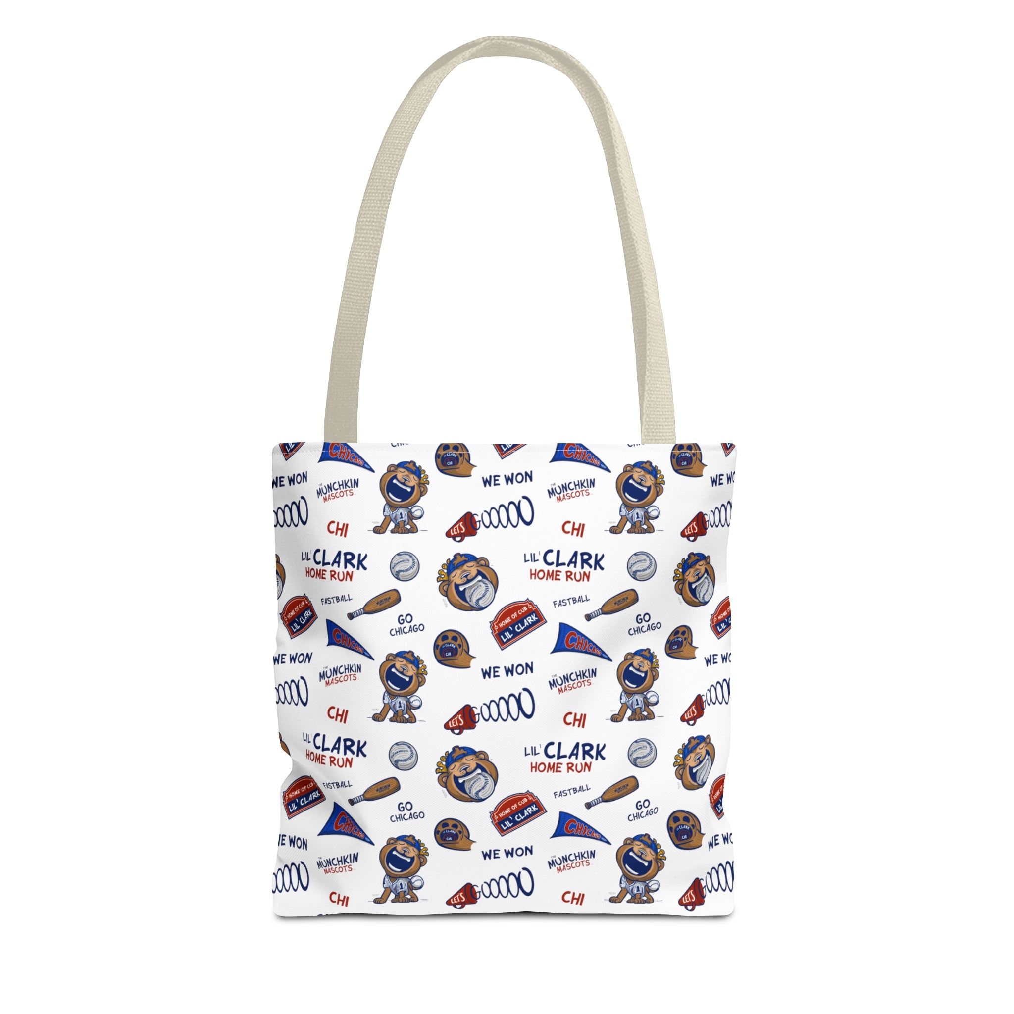 Tote Bag (AOP) - Pattern - Lil' Clark CHI Baseball