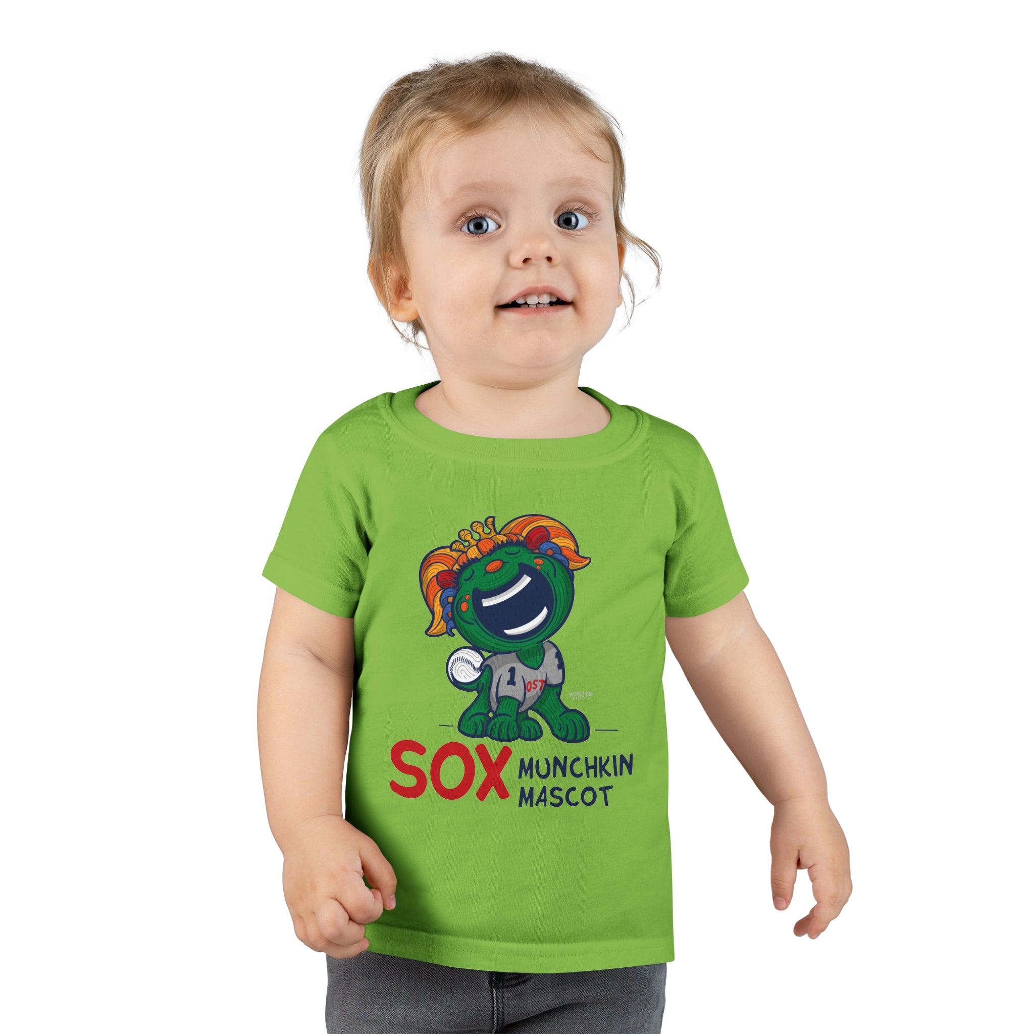 Toddler T-shirt - Munchkin Mascot - Lil' Miss Tessie BOS Baseball