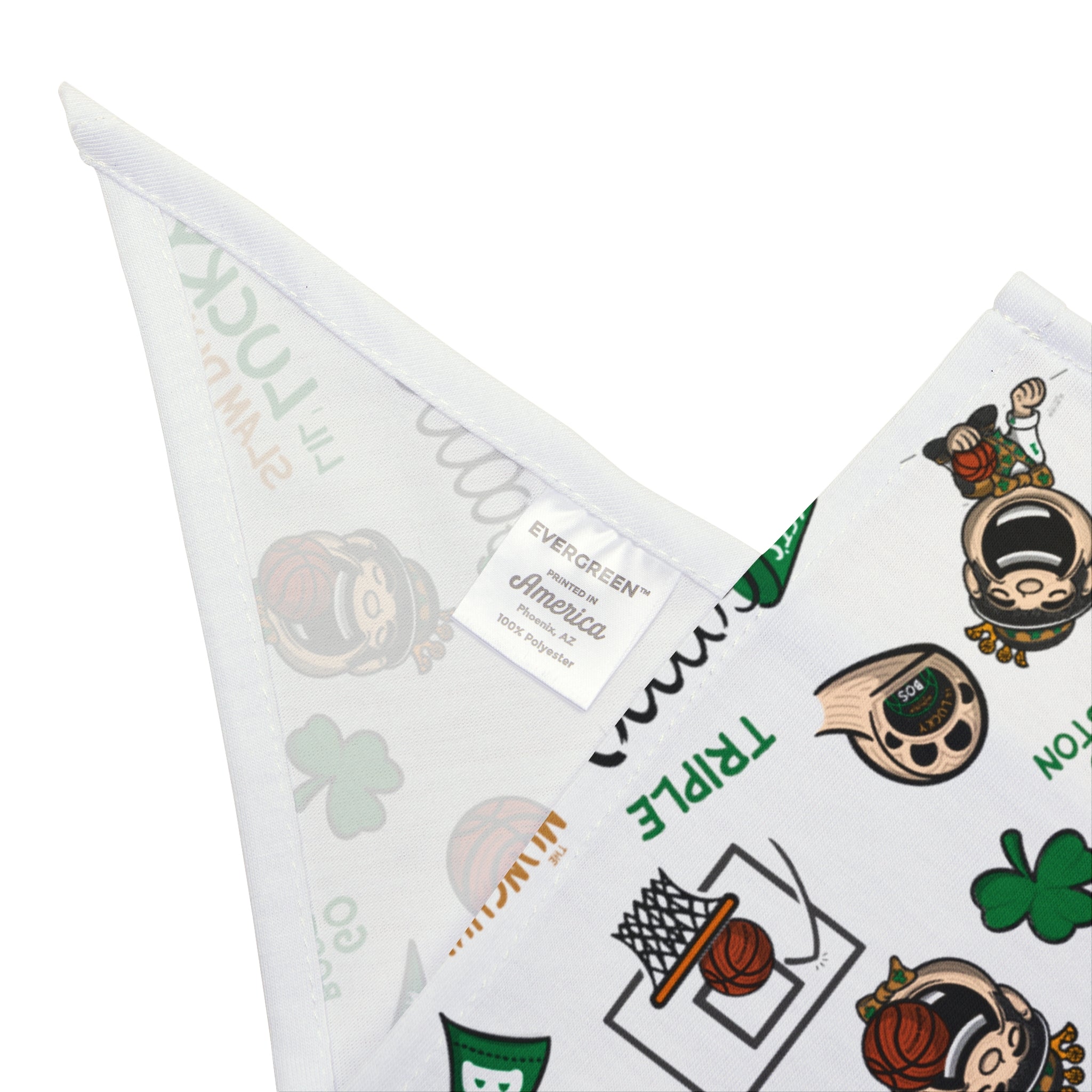 Pet Bandana - Pattern - Lil' Lucky BOS Basketball