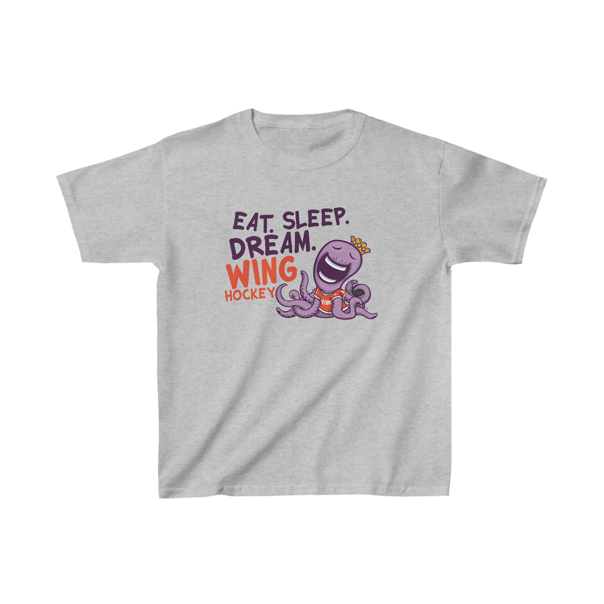 Kids Heavy Cotton™ Tee - Eat Sleep Dream - Lil' Stanley DET Hockey