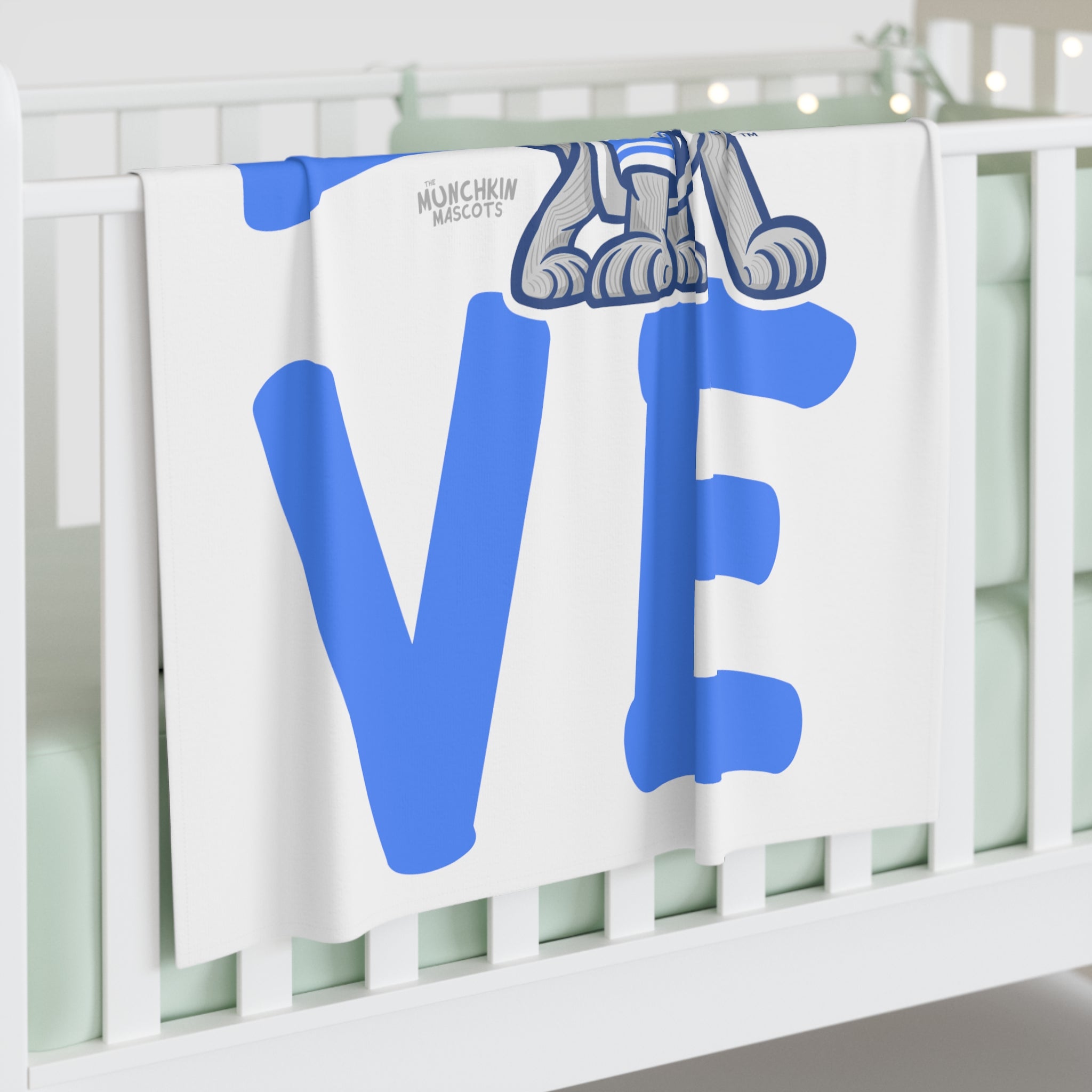 Baby Swaddle Blanket - LOVE - Lil' Roary DET Football