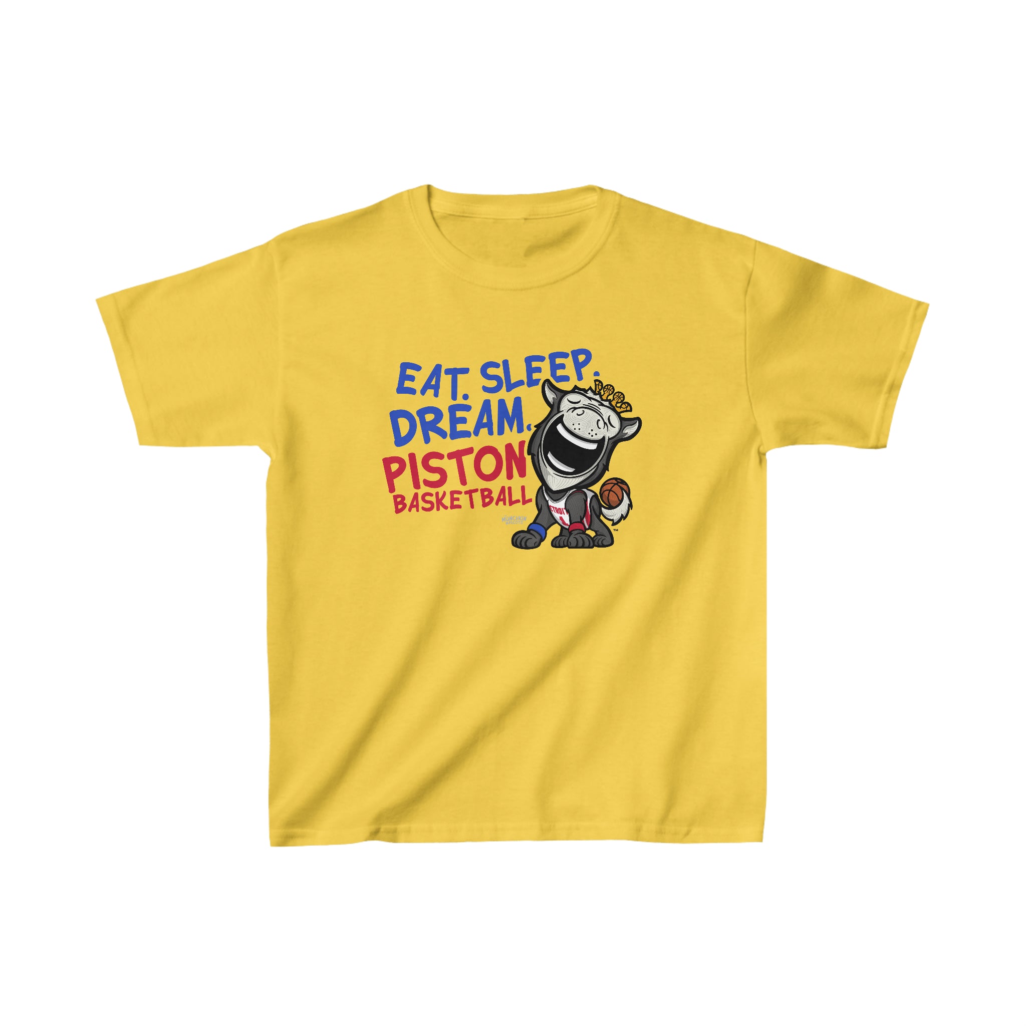 Kids Heavy Cotton™ Tee - Eat Sleep Dream - Lil' Hooper DET Basketball