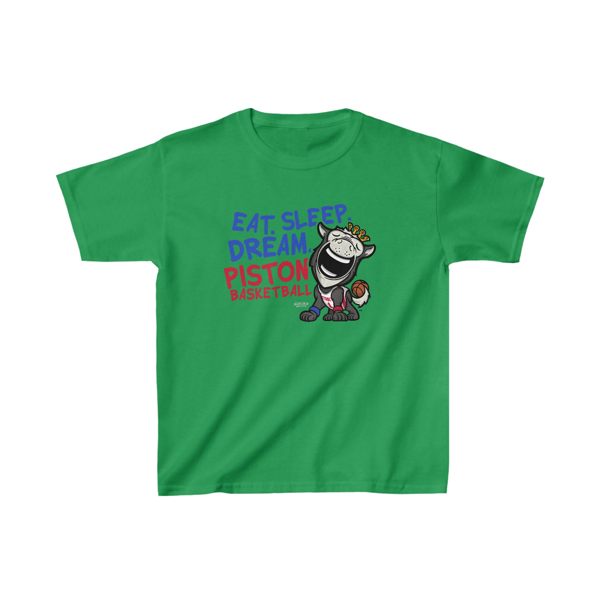 Kids Heavy Cotton™ Tee - Eat Sleep Dream - Lil' Hooper DET Basketball