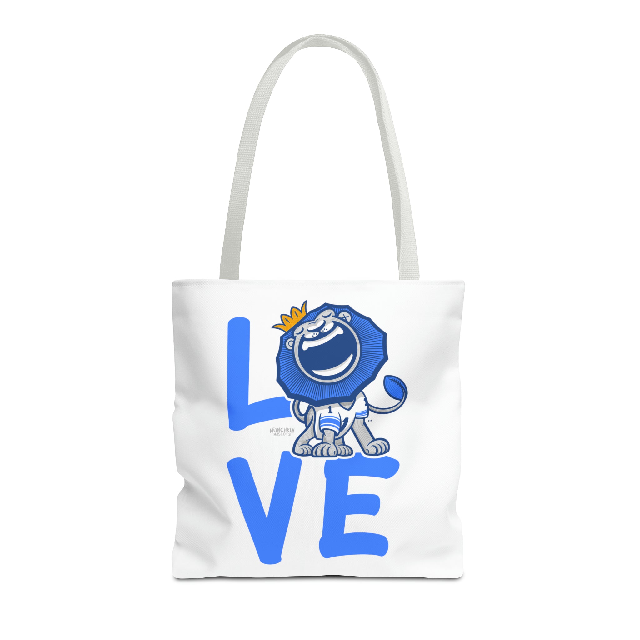 Tote Bag (AOP) - LOVE + Lets Go - Lil' Roary DET Football