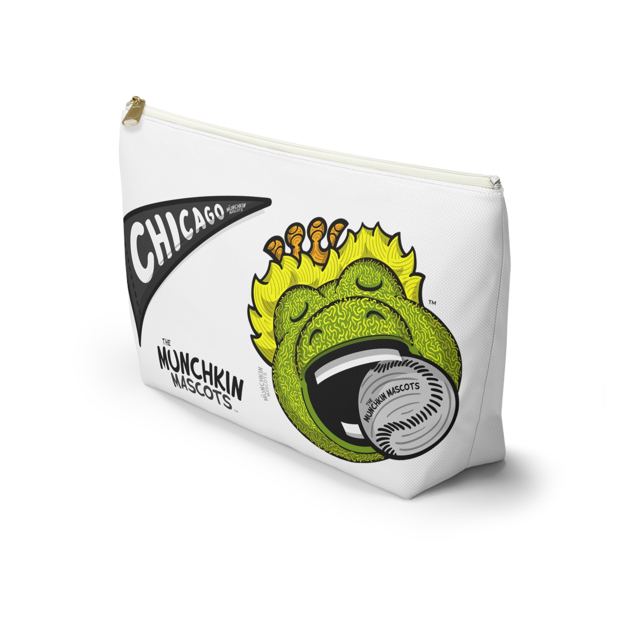 Accessory Pouch w T-bottom - Pattern - Lil' Southpaw CHI Baseball