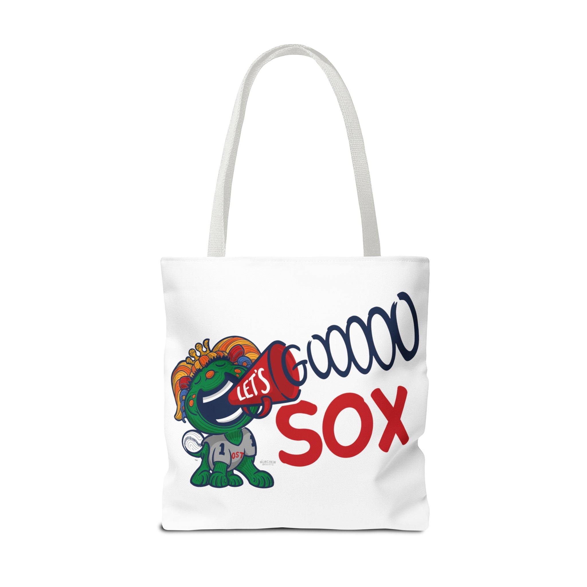 Tote Bag (AOP) - LOVE + Lets Go - Lil' Miss Tessie BOS Baseball