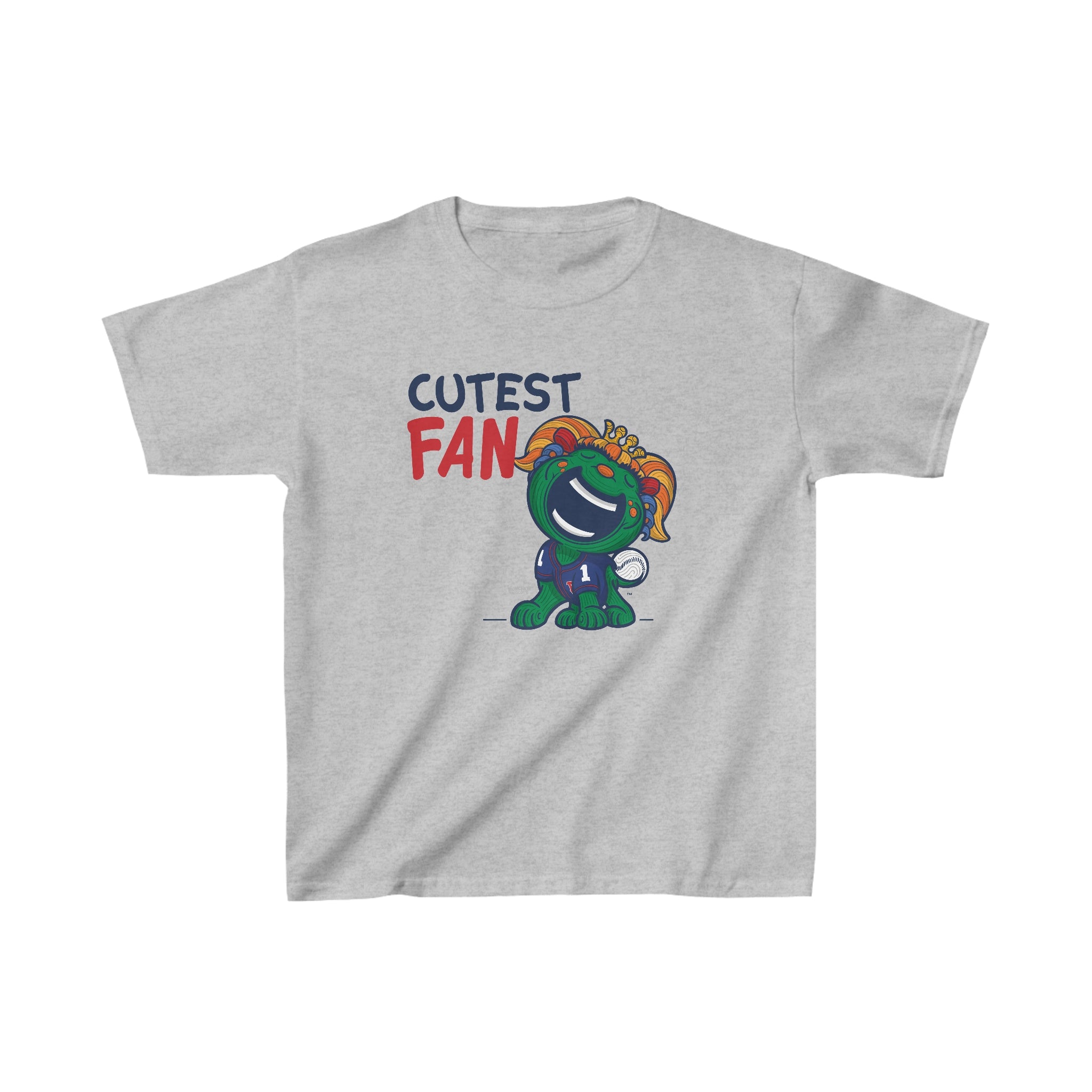 Kids Heavy Cotton™ Tee - Cutest Fan - Lil' Miss Tessie BOS Baseball