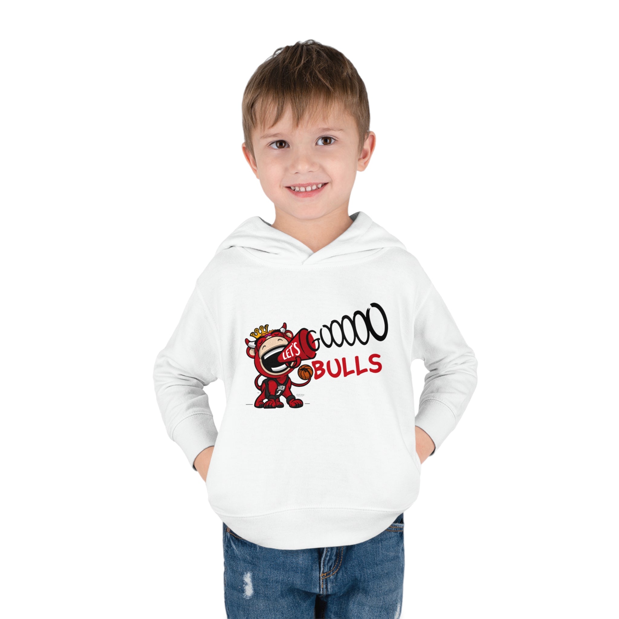 Toddler Pullover Fleece Hoodie - Let's Go - Lil' Benny CHI Basketball