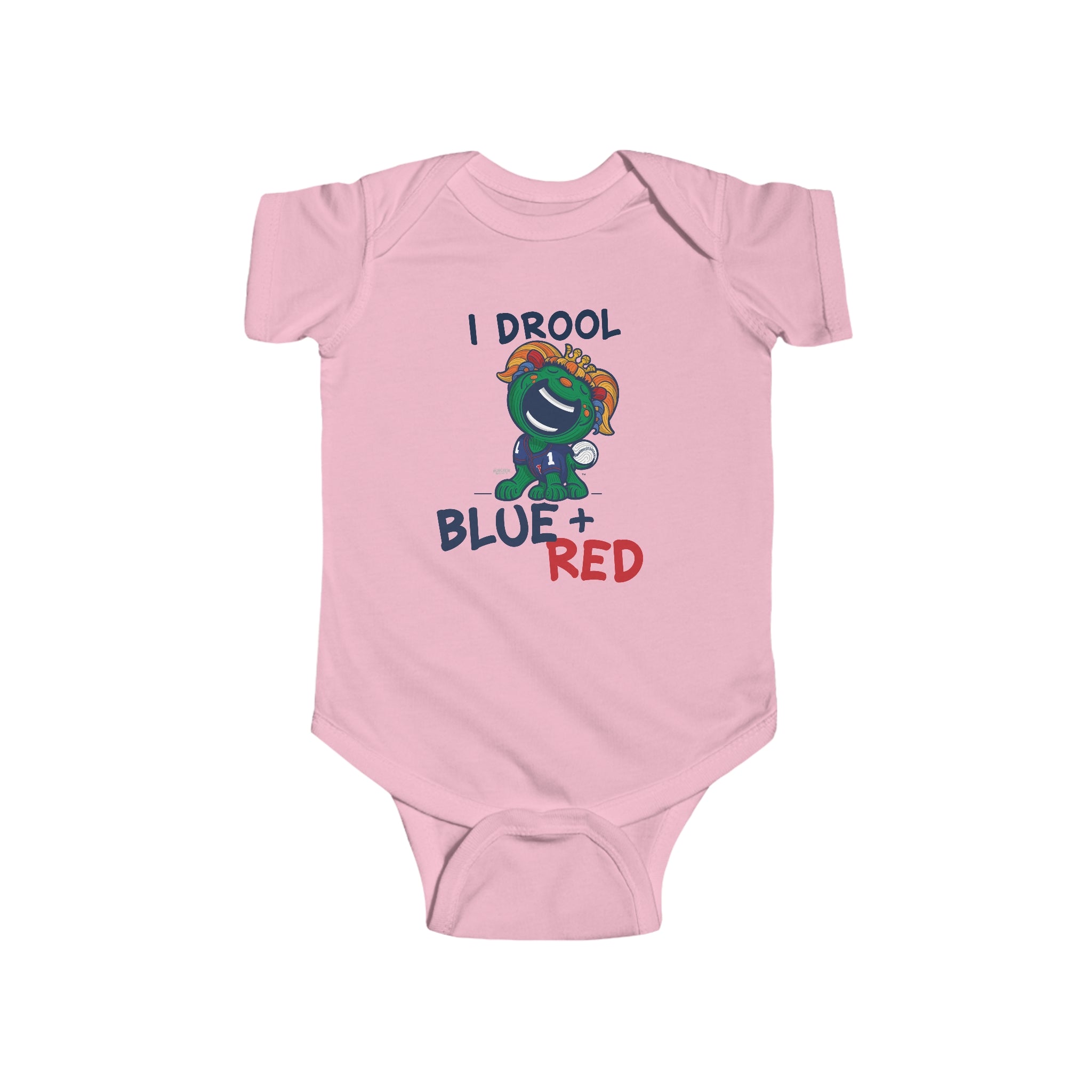 Infant Fine Jersey Bodysuit - I Drool - Lil' Miss Tessie BOS Baseball