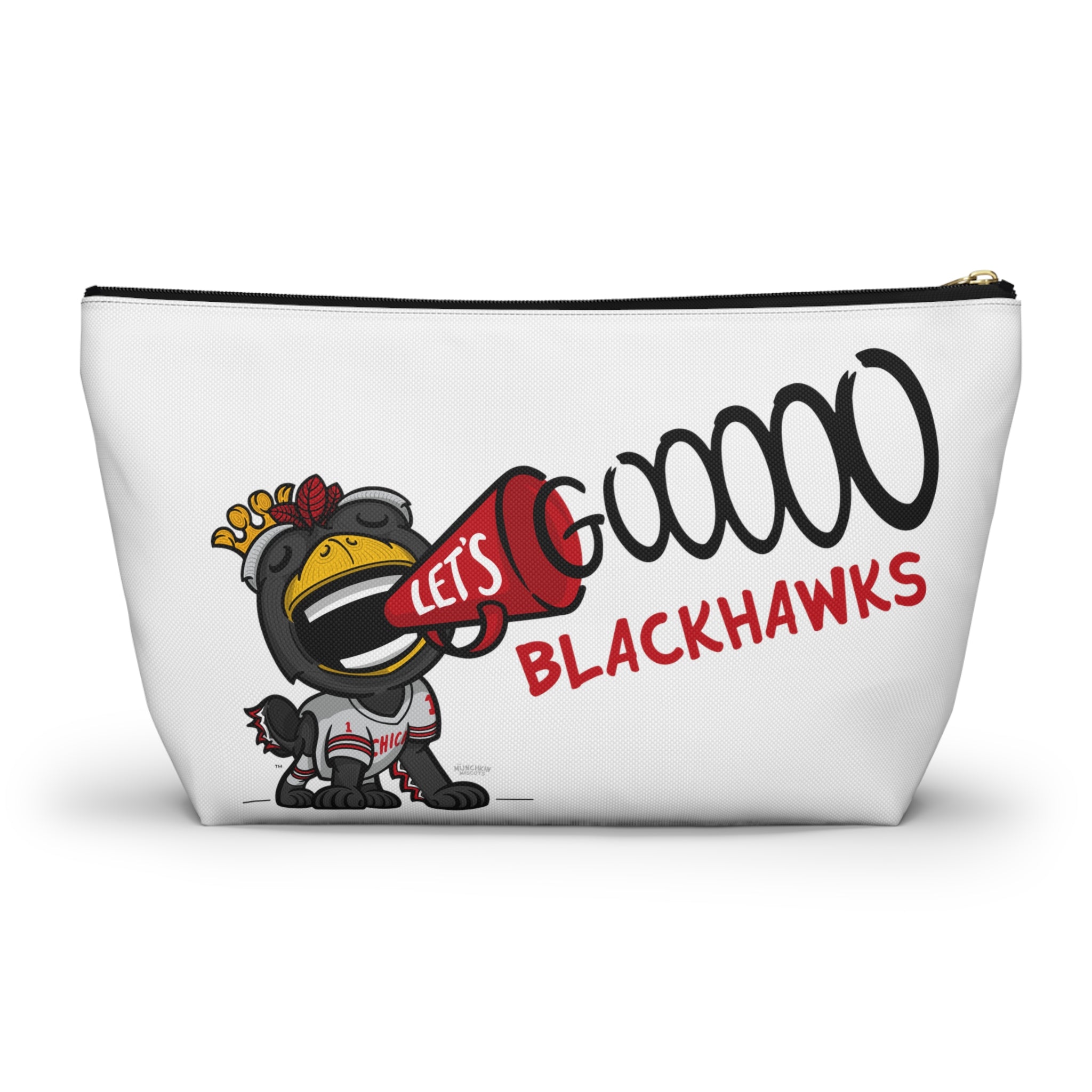 Accessory Pouch w T-bottom - Pattern - Lil' Tommy CHI Hockey